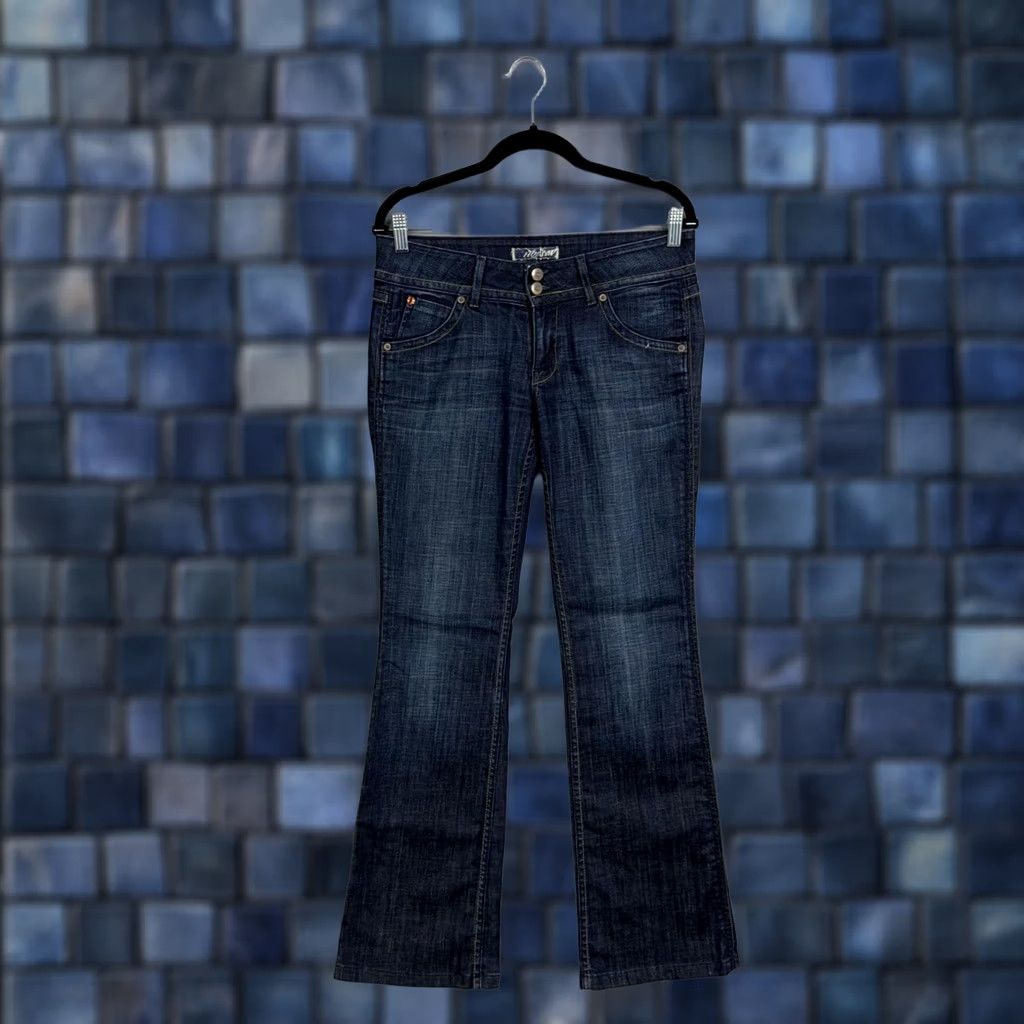 Hudson Hudson Womens 28 Bootcut Jeans Denim Blue 5-Pocket Regular Low Rise Stretch USA Made Y2K Size 28" / US 6 / IT 42 - 1 Thumbnail