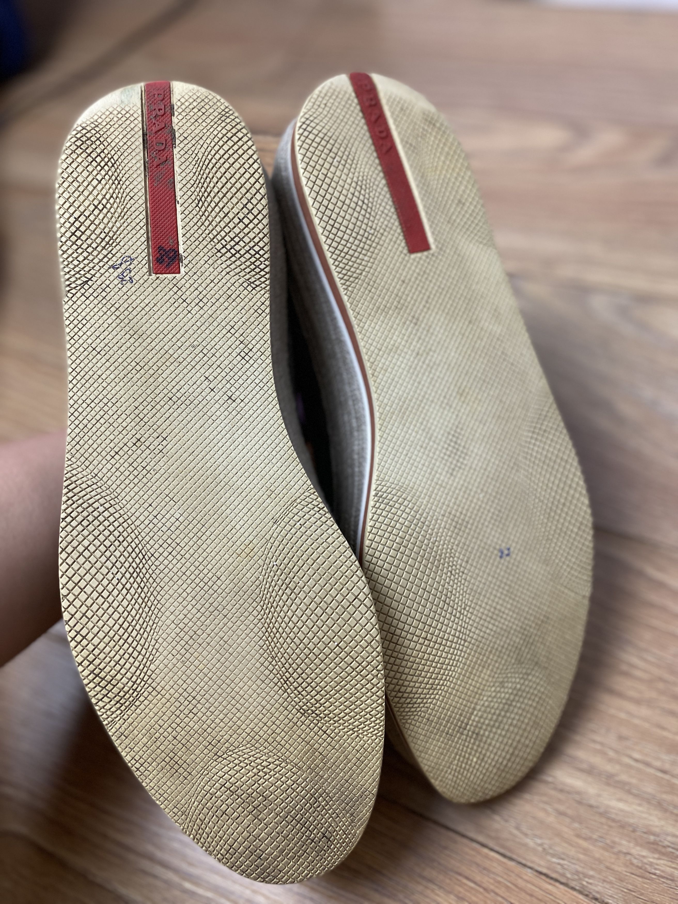 Prada Prada luxury slip ons suede gray espadrilles Size US 10 / EU 43 - 4 Thumbnail