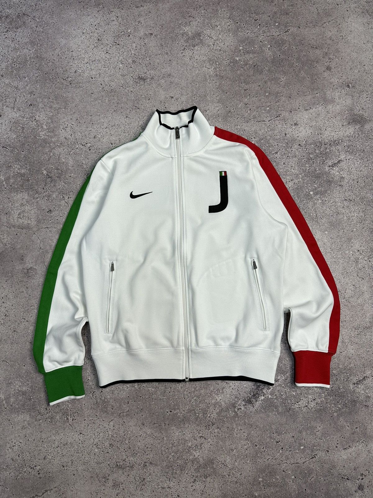 Nike × Vintage Vintage Nike Juventus Blokecore Logo Track Jacket Y2K Drill Size US M / EU 48-50 / 2 - 2 Thumbnail