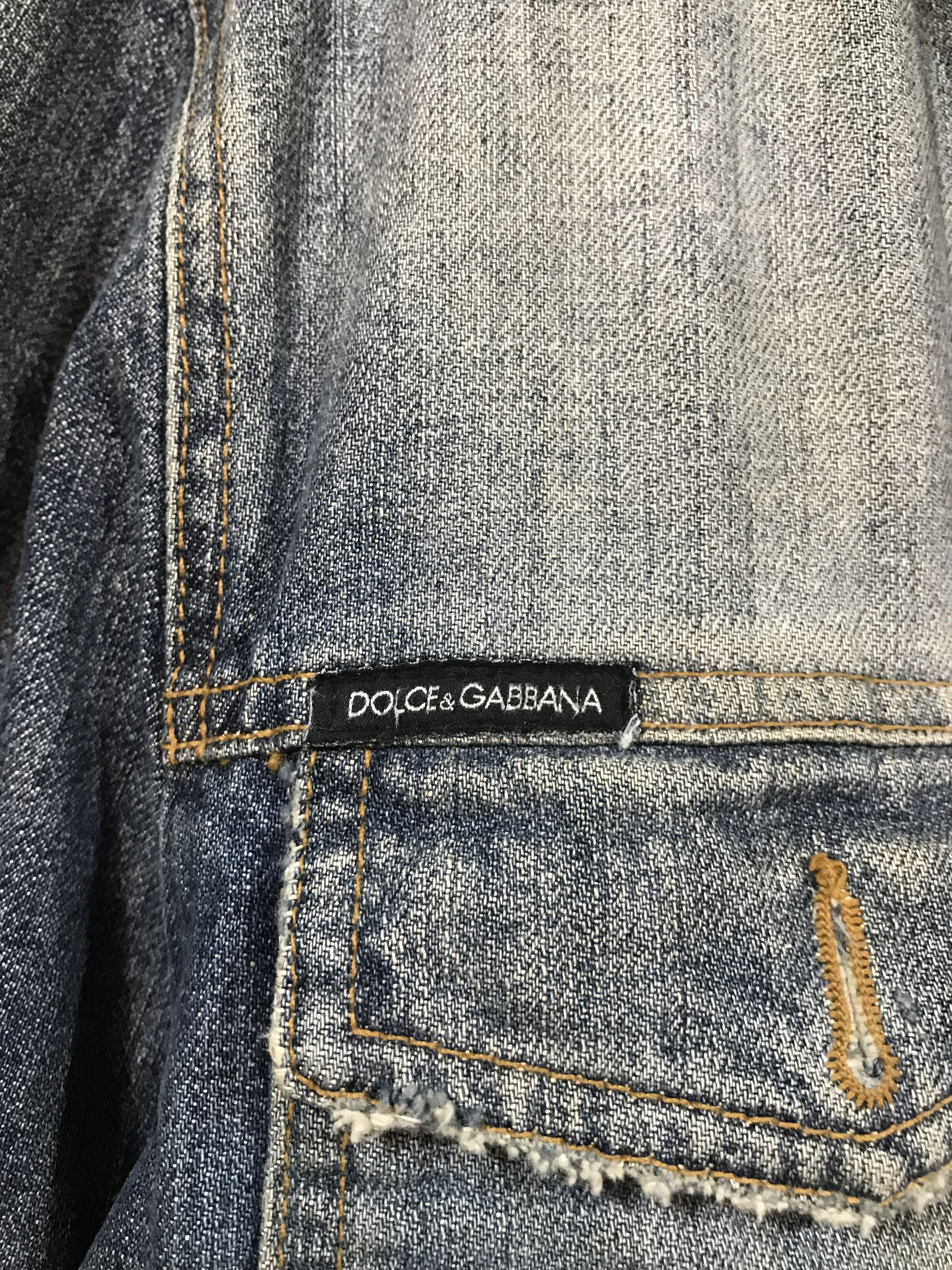 Dolce & Gabbana Disstressed Dolce & Gabbana Custom Trucker Jacket Size US M / EU 48-50 / 2 - 3 Thumbnail