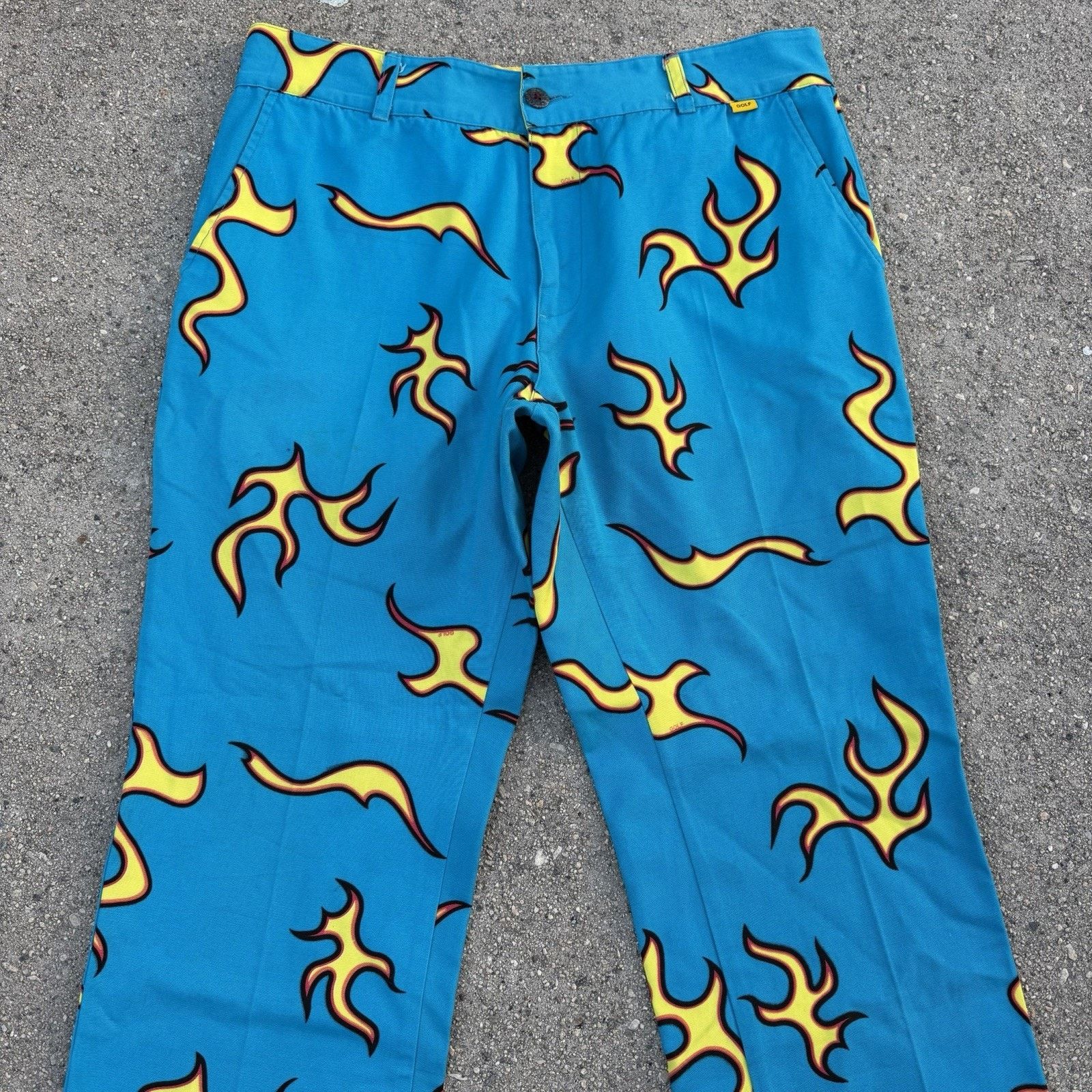 Golf Wang × Tyler The Creator Golf Wang Blue Flame Chino Pants Size 36 Tyler the Creator Size US 36 / EU 52 - 2 Thumbnail