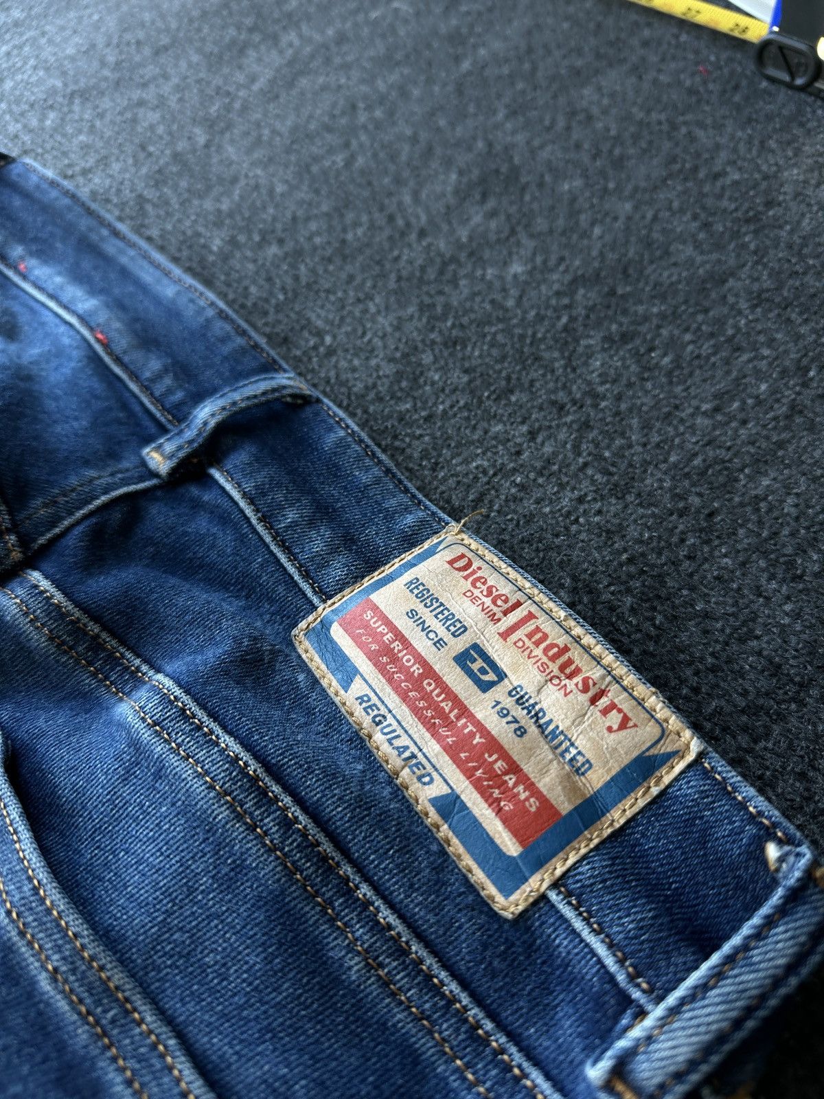 Diesel 🚨 DIESEL AVANT GARDE GOTHIC WOMEN JEANS LOGO IFSIXWASNINE Size 29" - 12 Thumbnail