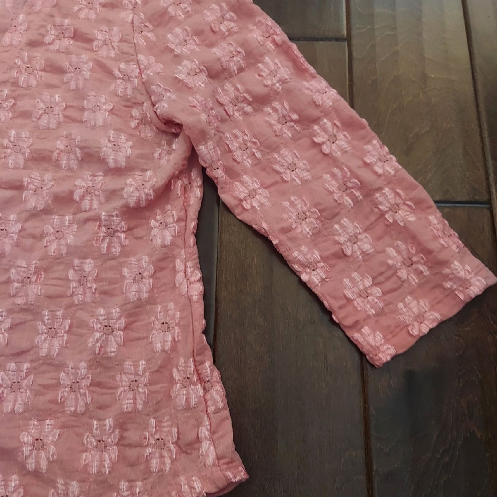 Vintage INC International Concepts Pink Floral Button Up Jacket L Women Size L / US 10 / IT 46 - 6 Thumbnail