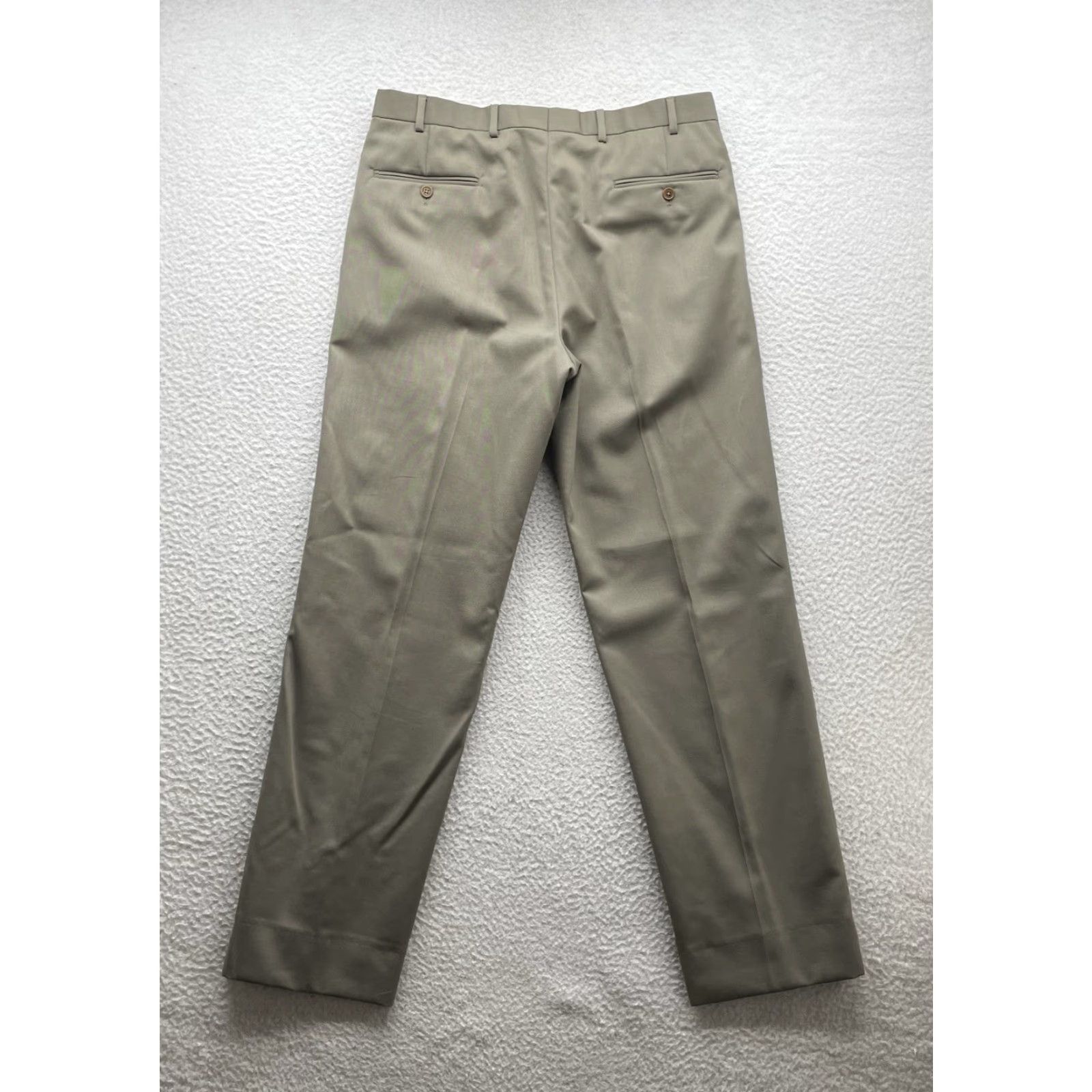 Brooks Brothers Brooks Brothers Madison Fit Dress Pants Mens 35x32 Olive Green Wool Flat Front Size US 35 - 5 Thumbnail