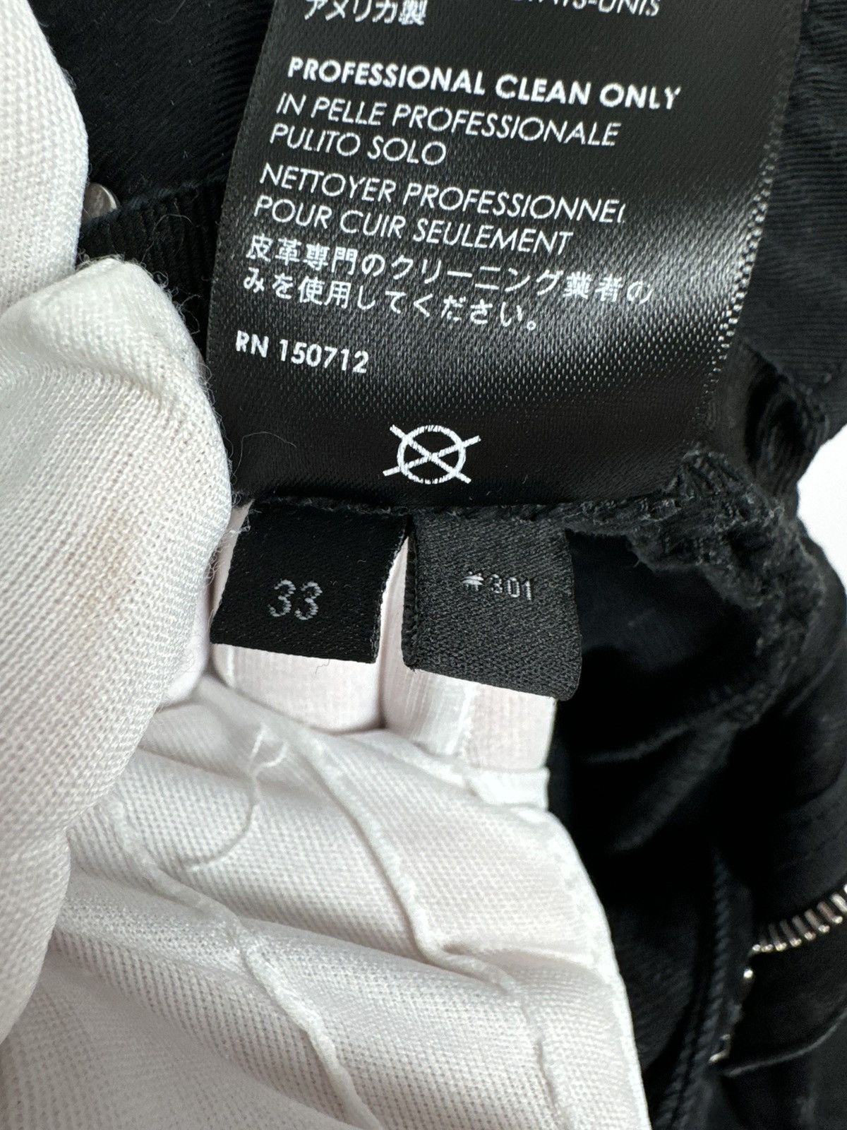 Amiri Amiri Grunge Patch Black Jeans Size US 33 - 16 Thumbnail