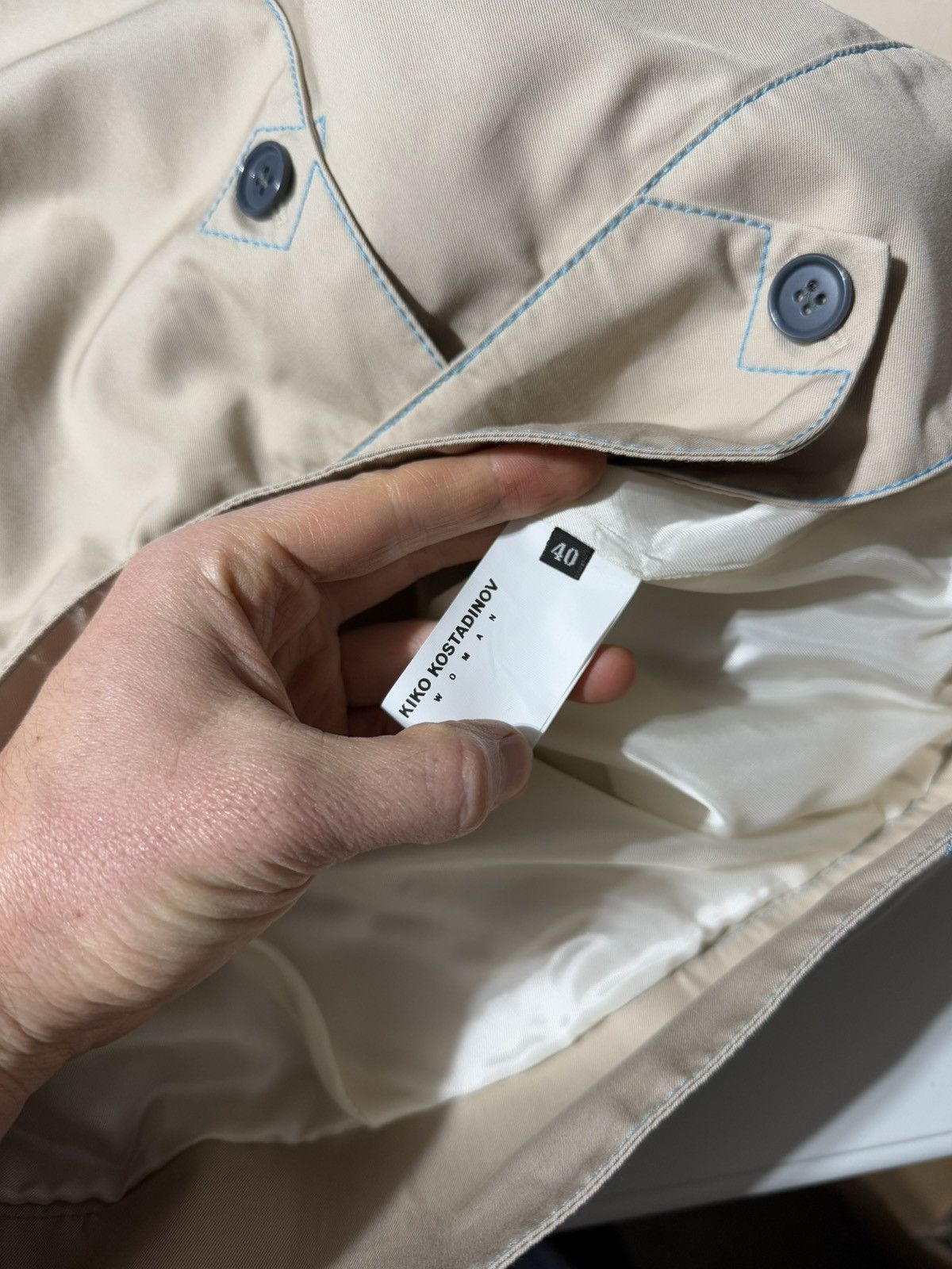 Kiko Kostadinov SS23 Bran Khaki Baggy Jacket Size S / US 4 / IT 40 - 15 Thumbnail