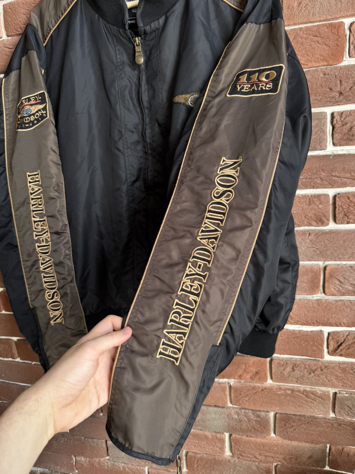 Harley Davidson Harley Davidson Vintage Racing Bomber Jacket Hype Rare Y2k Size US L / EU 52-54 / 3 - 4 Thumbnail