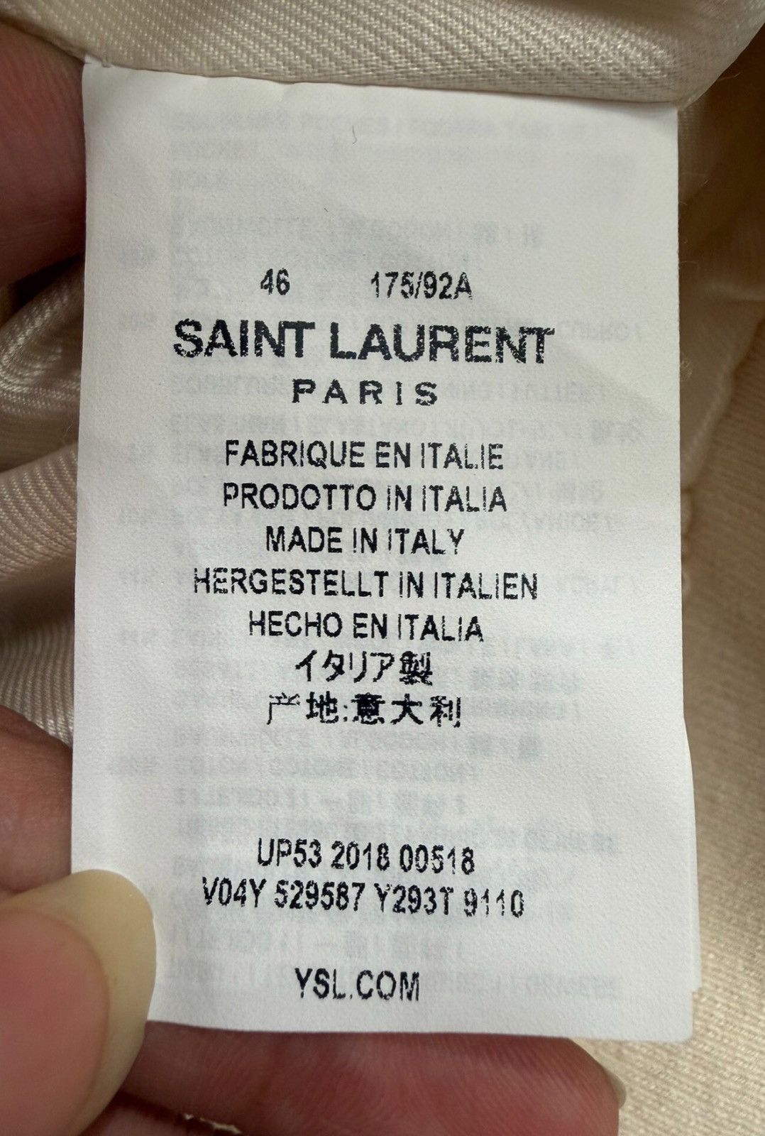 Saint Laurent Paris Saint Laurent SLP 2018FW Teddy Fleece Teddy Varsity Jacket Size US S / EU 44-46 / 1 - 4 Thumbnail