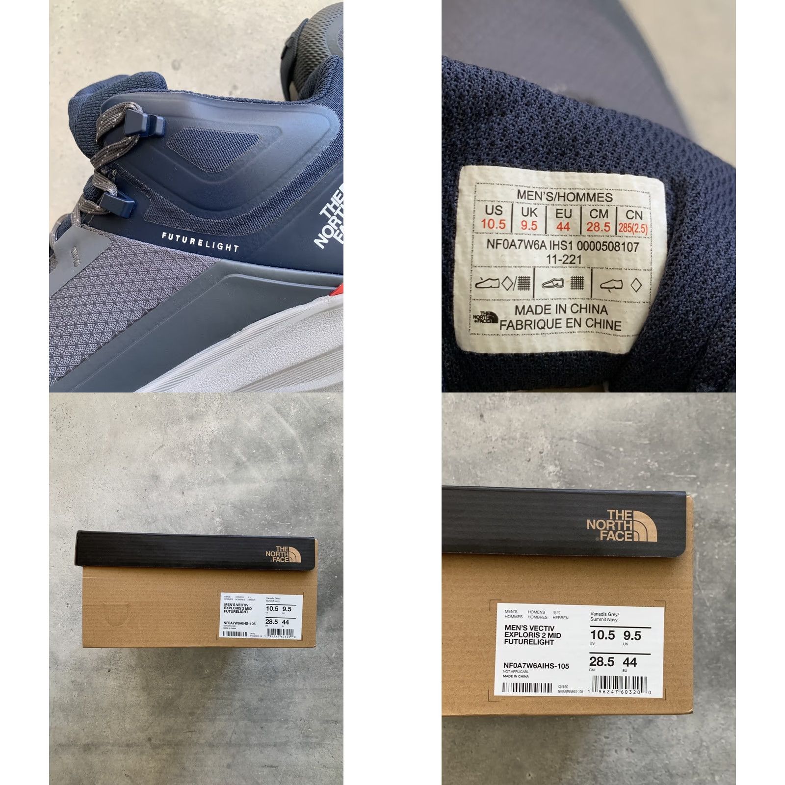 The North Face THE NORTH FACE VECTIV EXPLORIS 2 MID FUTURELIGHT BOOTS MEN'S US 10.5 EU 44, Waterproof, Hiking Boot, Brand: THE NORTH FACE Size US 10 / EU 43 - 8 Thumbnail