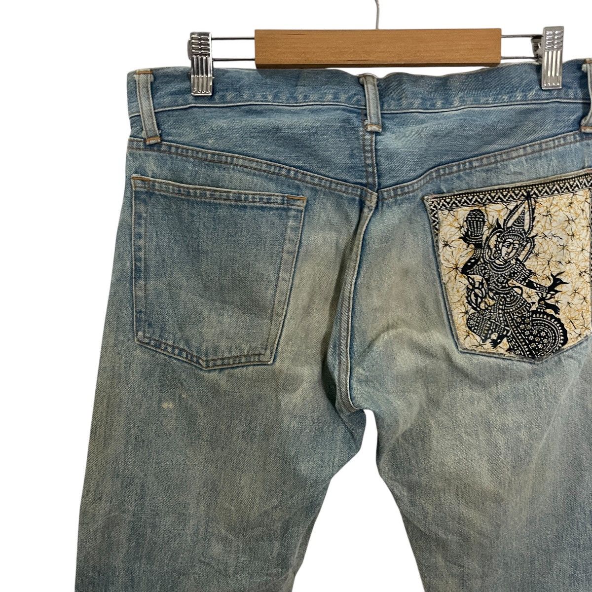 20471120 Vintage Edge Rupert Distressed Denim Jeans Size US 32 / EU 48 - 10 Thumbnail