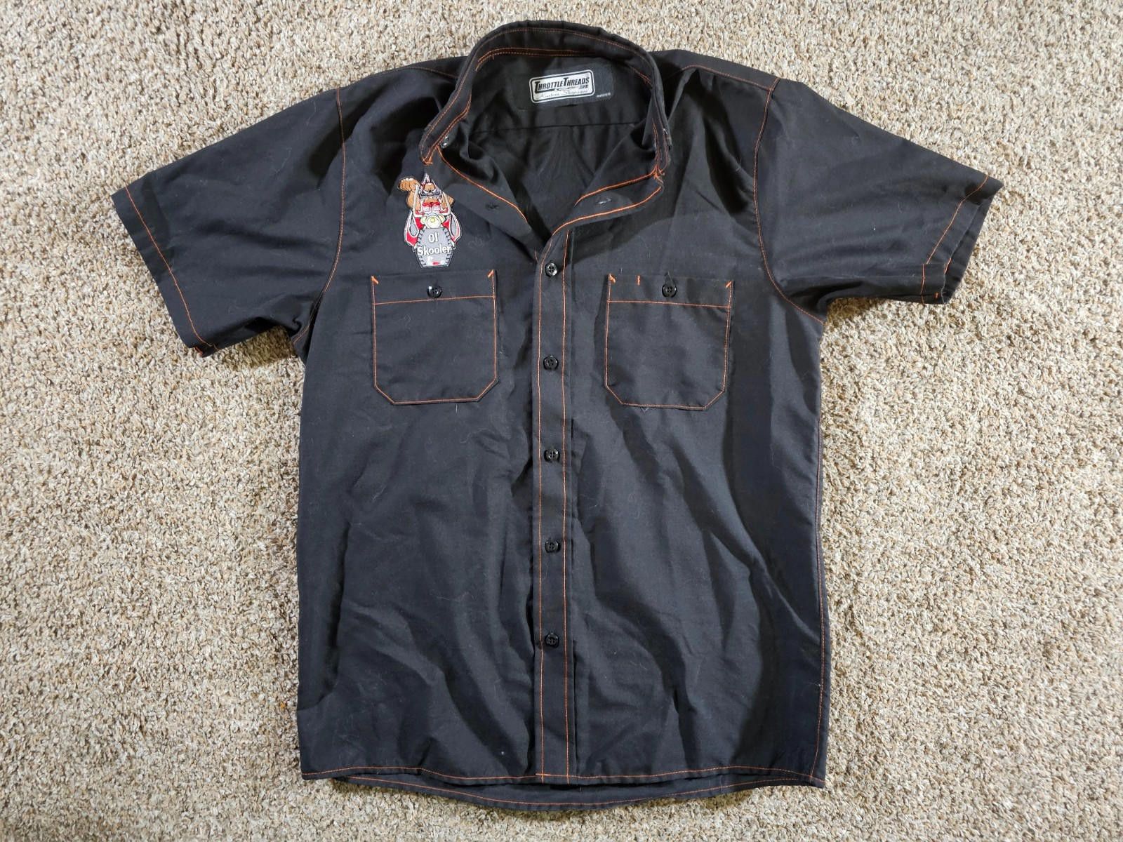 Designer Throttle Threads Kustom Shopwear OL SKOOLER button up shirt Size US XL / EU 56 / 4 - 2 Thumbnail