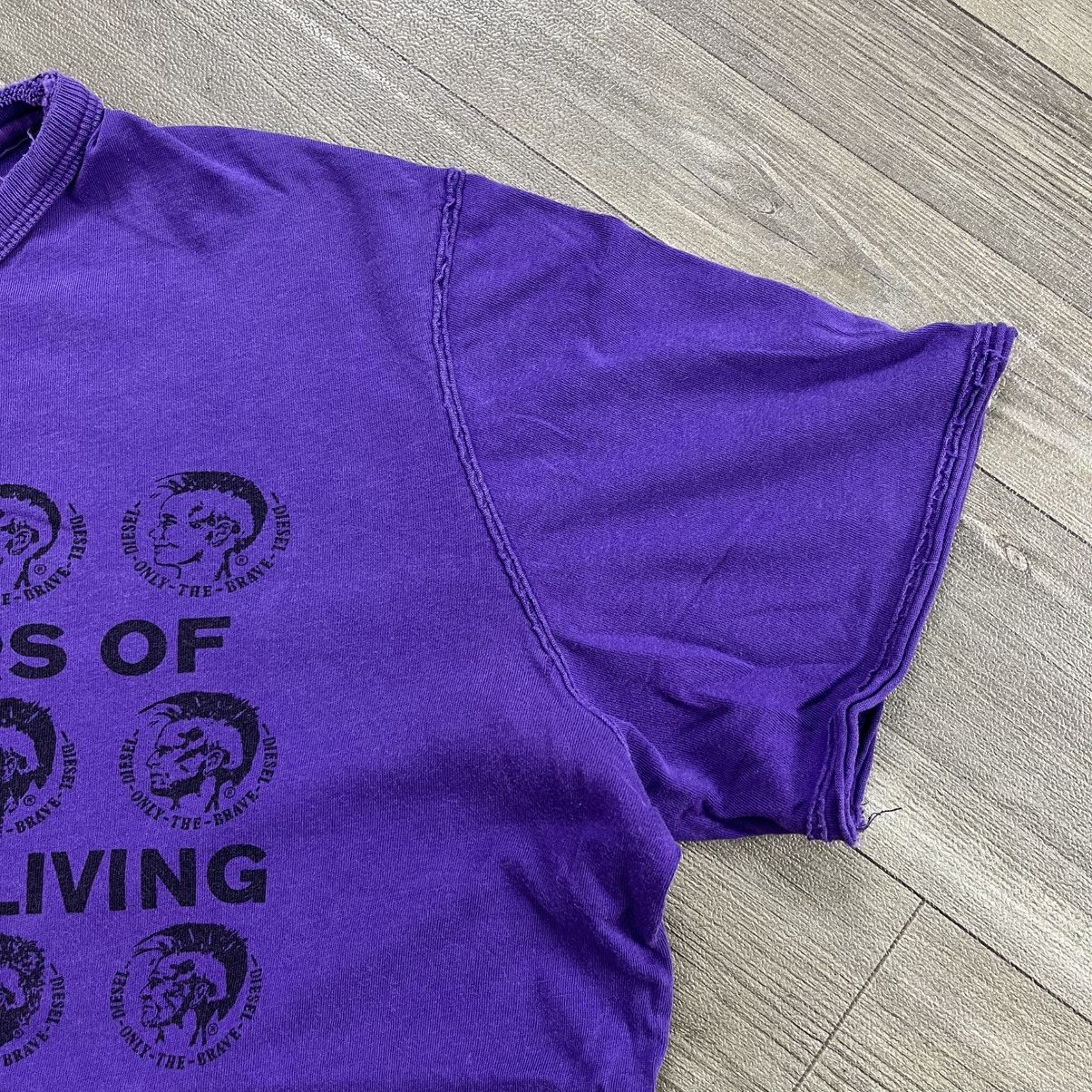 Diesel Archive Diesel Distressed Logo Punk Boxy Tee Size M / US 6-8 / IT 42-44 - 10 Thumbnail