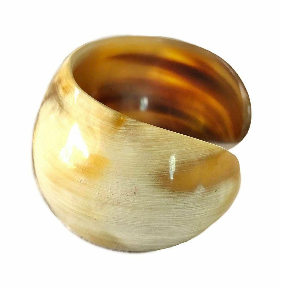 Designer New Textured Cow Horn Bracelet. Size ONE SIZE - 2 Thumbnail