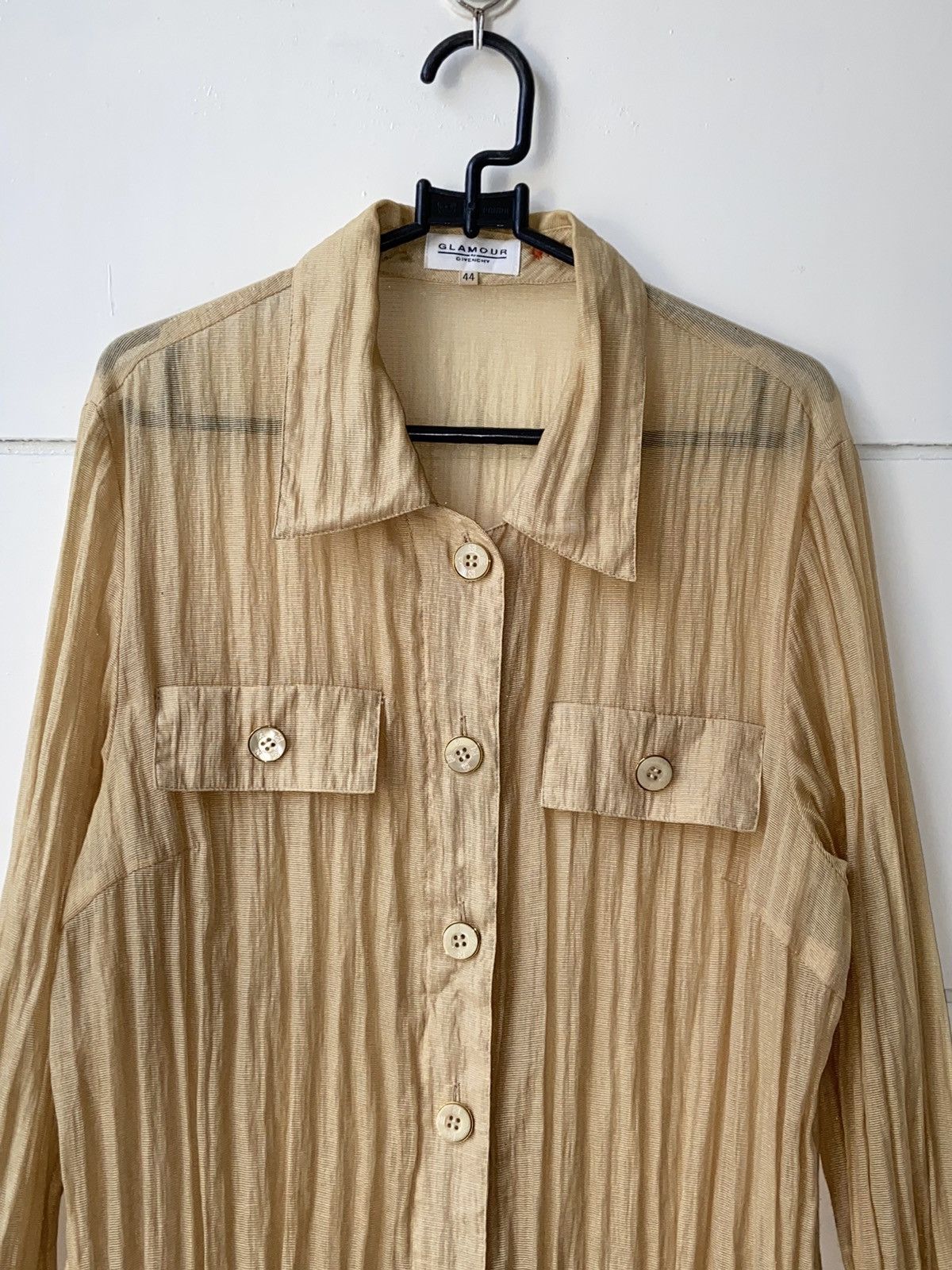 Givenchy GLAMOUR GIVENCHY Gold Mesh Shirt Size US XS / EU 42 / 0 - 3 Thumbnail