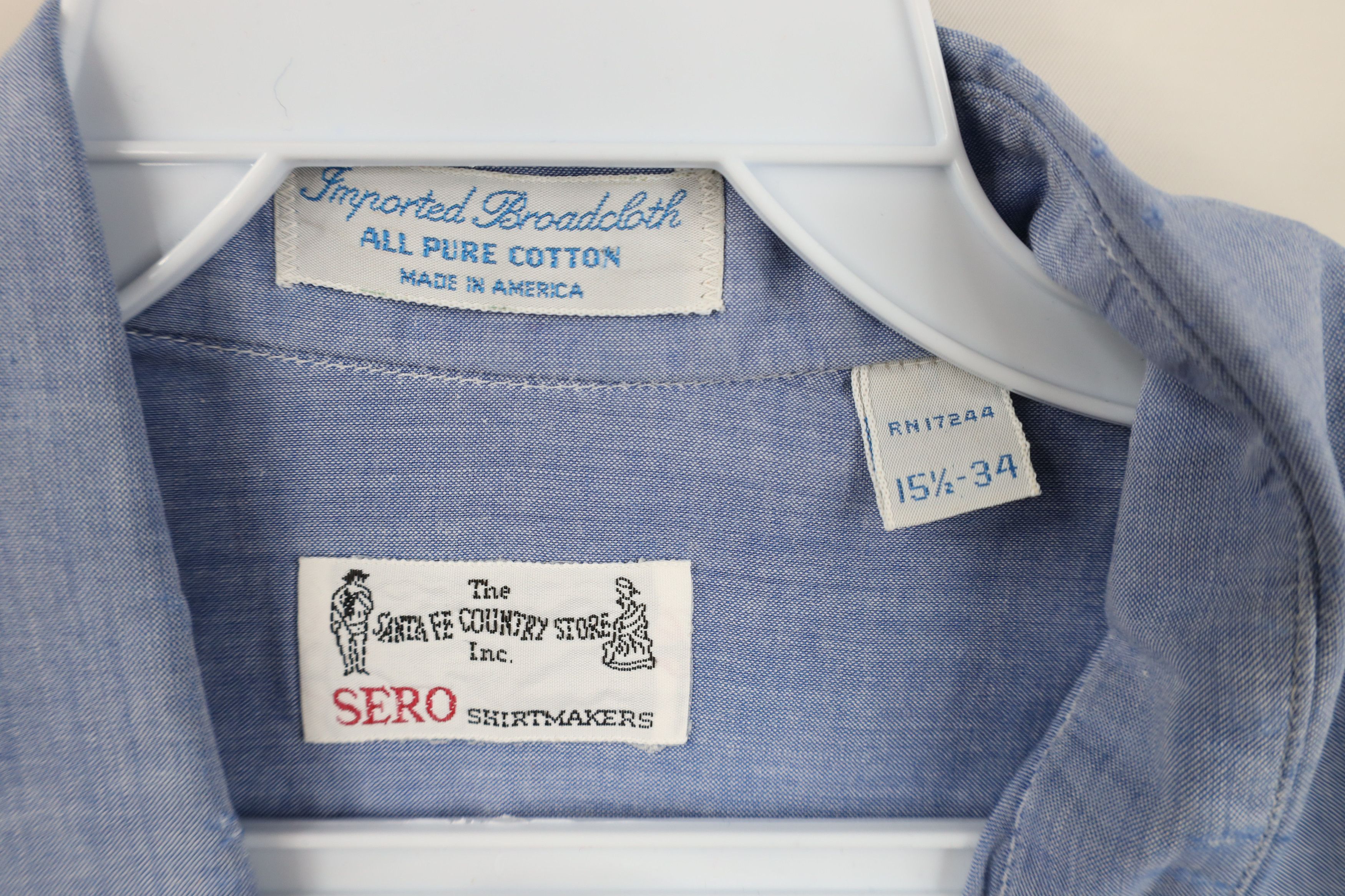 Vintage Vintage 60s Streetwear Broadcloth Chambray Button Shirt USA Size US M / EU 48-50 / 2 - 5 Thumbnail