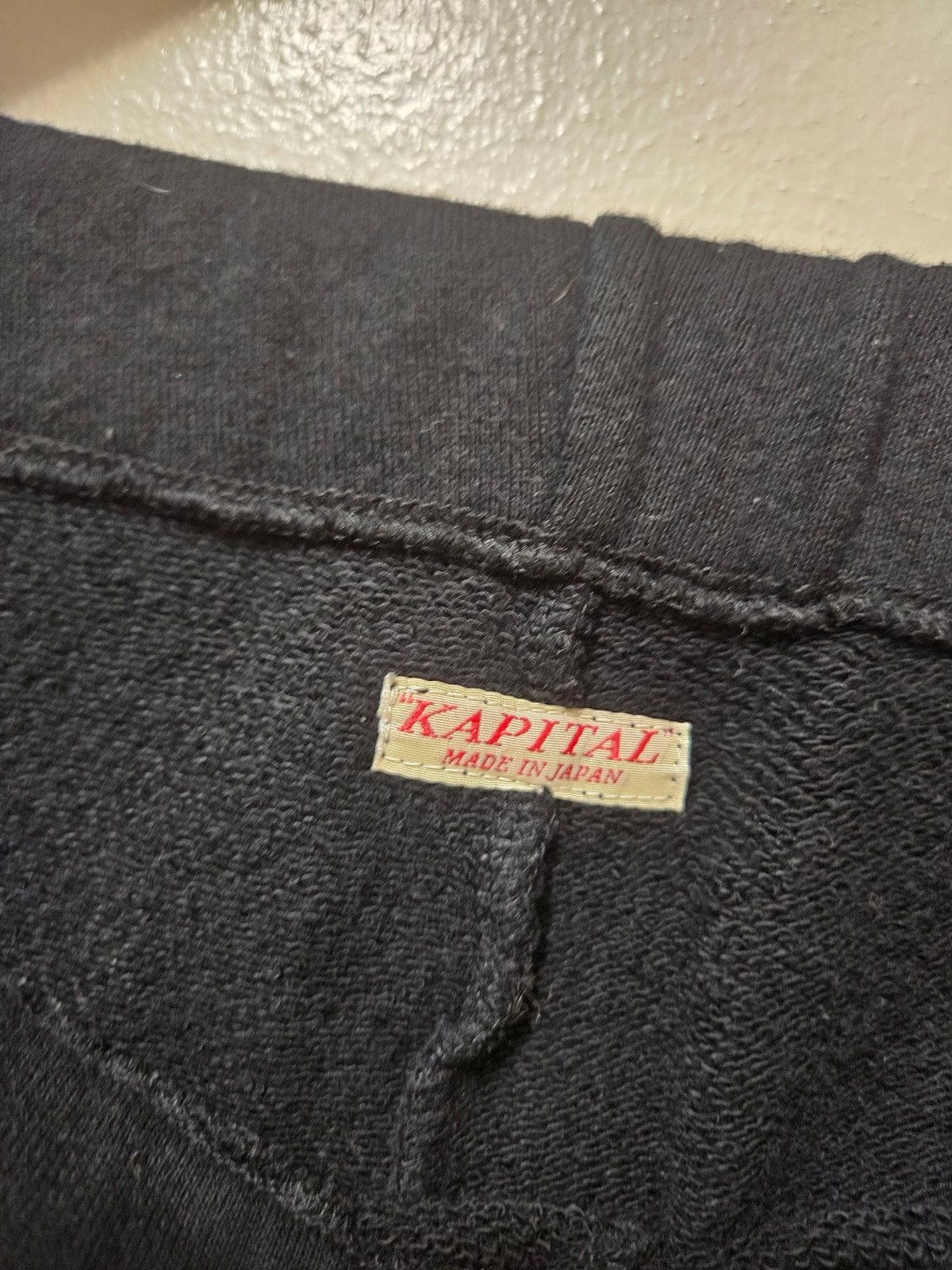 Kapital Smiley Faded Logo Black Joggers Size US 36 / EU 52 - 8 Thumbnail