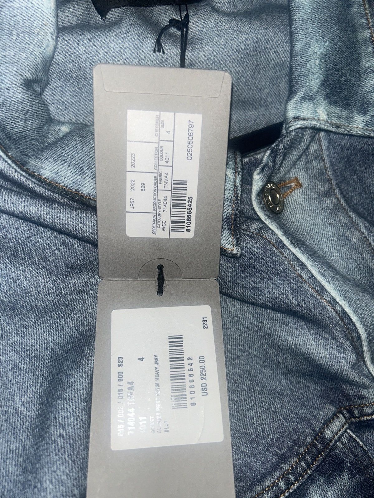 Balenciaga Balenciaga SS22 trompe l'oeil distressed denim Jacket Size US L / EU 52-54 / 3 - 10 Thumbnail