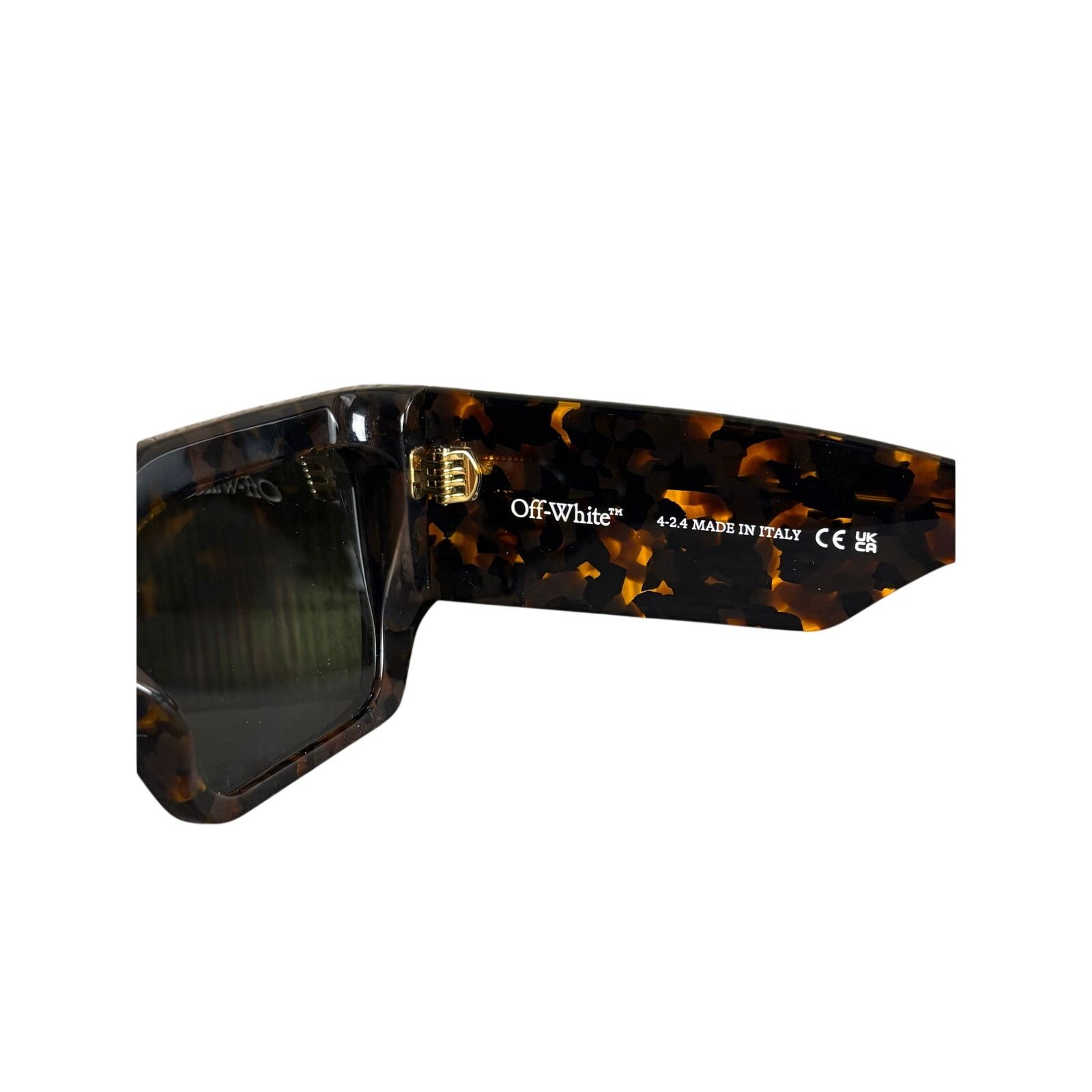 Off-White NEW Off-White Unisex Sunglasses - Dover, Havana Green. Size ONE SIZE - 8 Thumbnail
