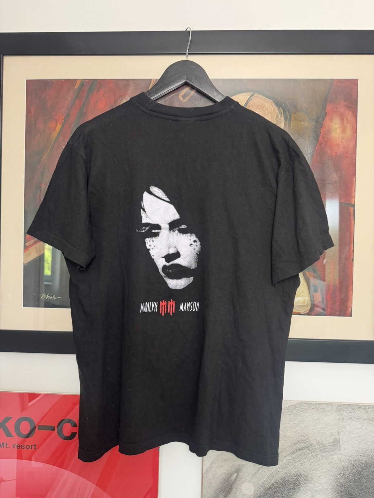Band Tees Rare 00s Vintage Marilyn Manson Lest We Forge Rock Metal Tee Size US L / EU 52-54 / 3 - 3 Thumbnail