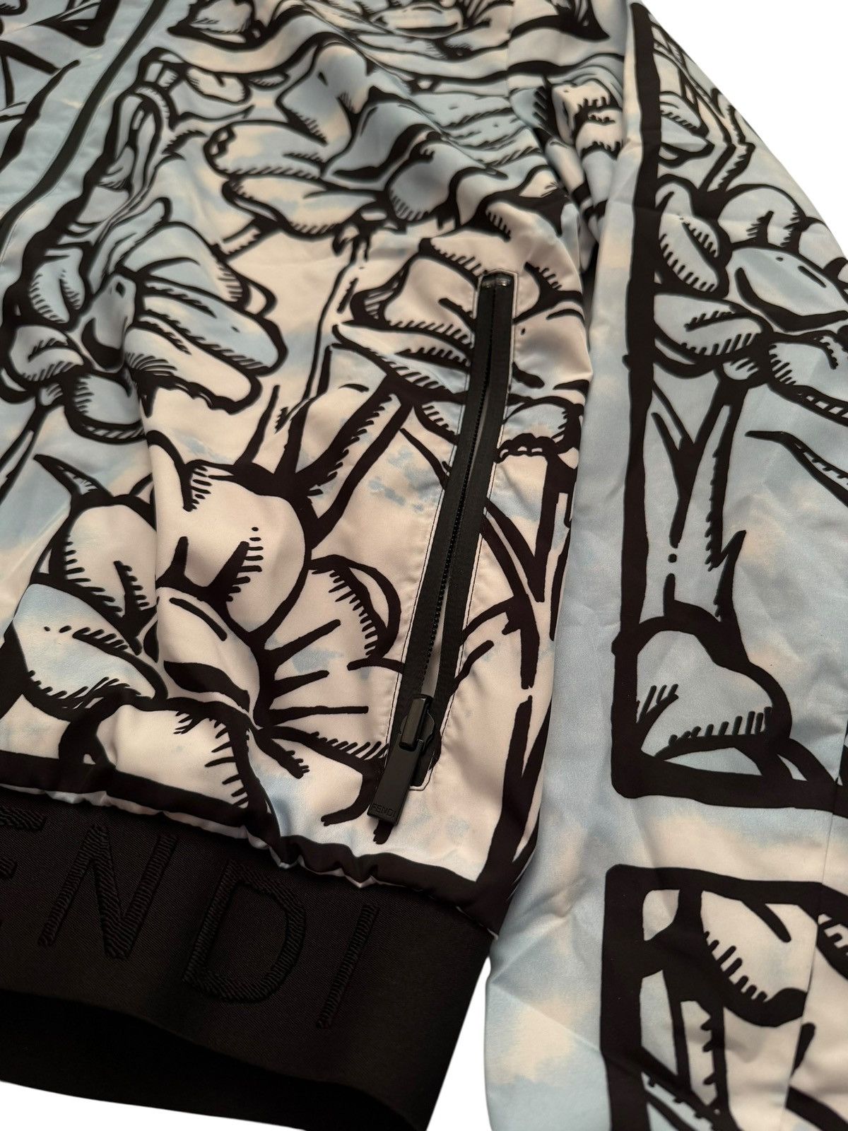 Fendi x Joshua Vides Sketch Flowers Windbreaker Size US M / EU 48-50 / 2 - 7 Thumbnail
