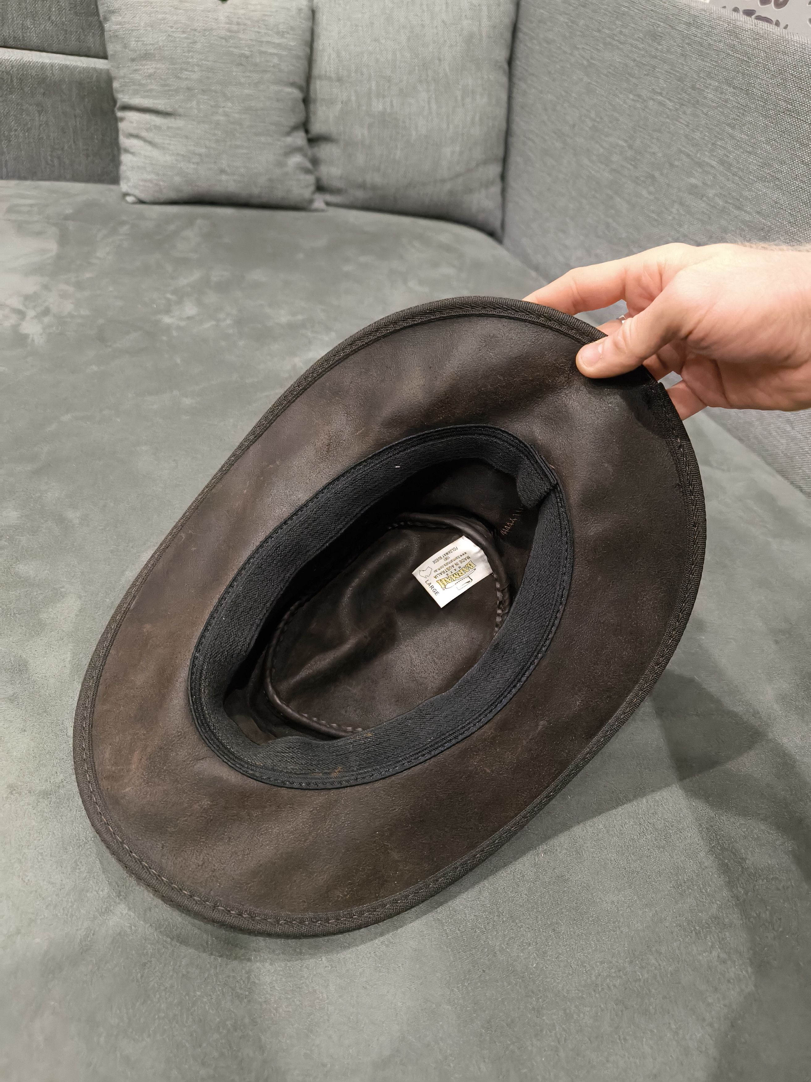 Other Men's Barmah Squashy Leather Hat Size Large Australian Size 34 - 8 Thumbnail