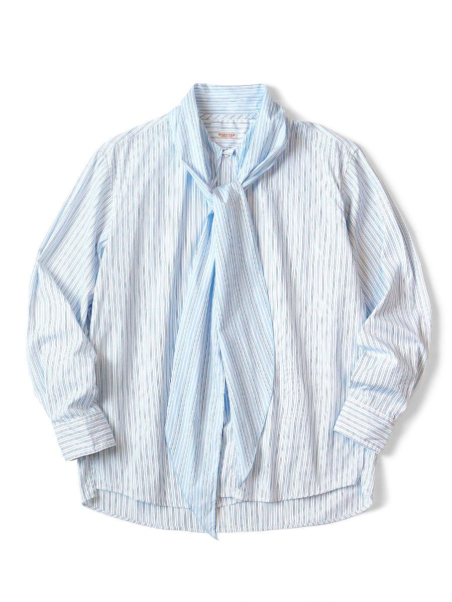 Kapital Kapital Cotton Striped Bow Tie Shirt Size US L / EU 52-54 / 3 - 1 Thumbnail