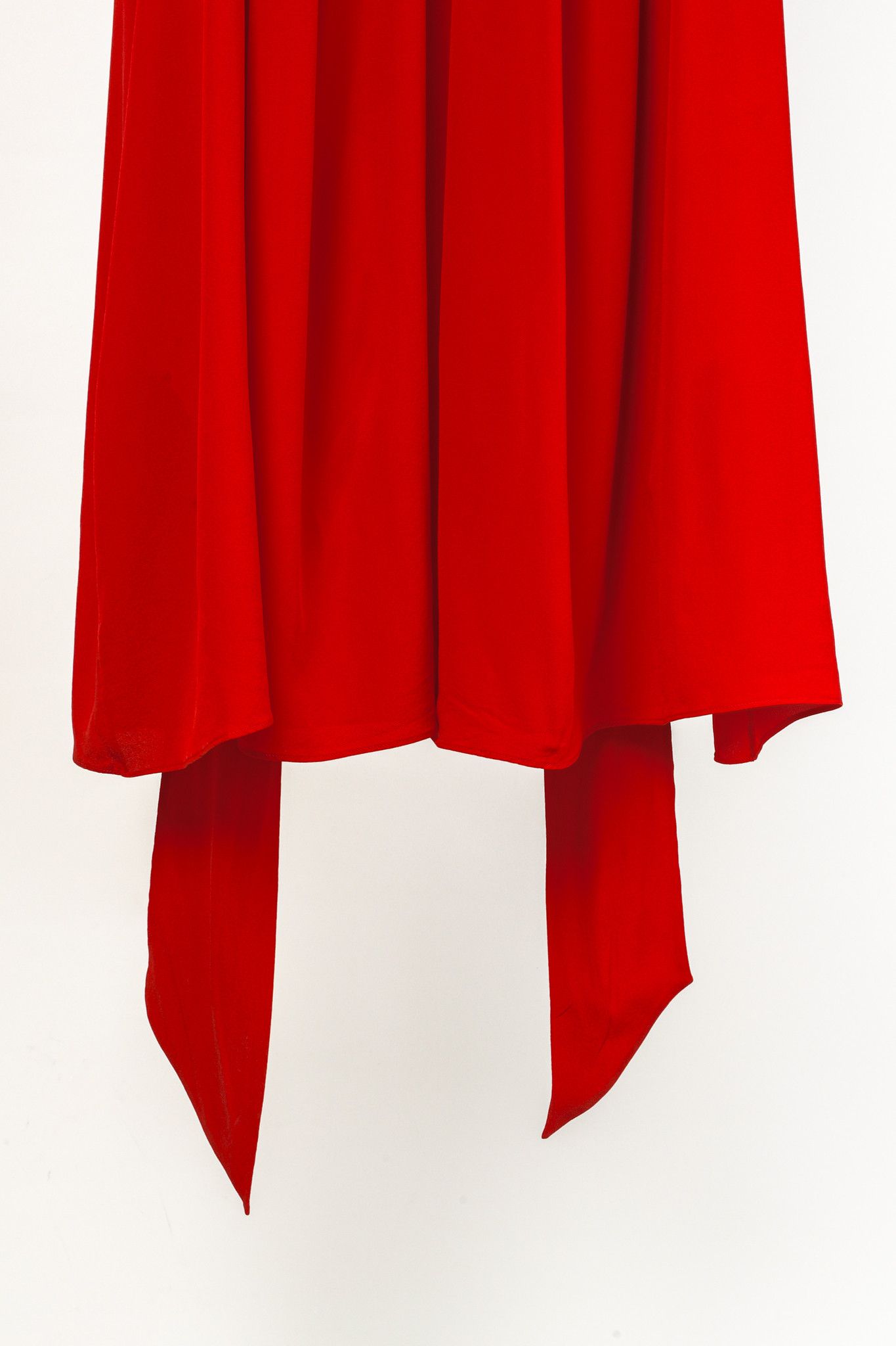 Givenchy Givenchy Red Neck Tie Silk Swing Dress Size S / US 4 / IT 40 - 6 Thumbnail