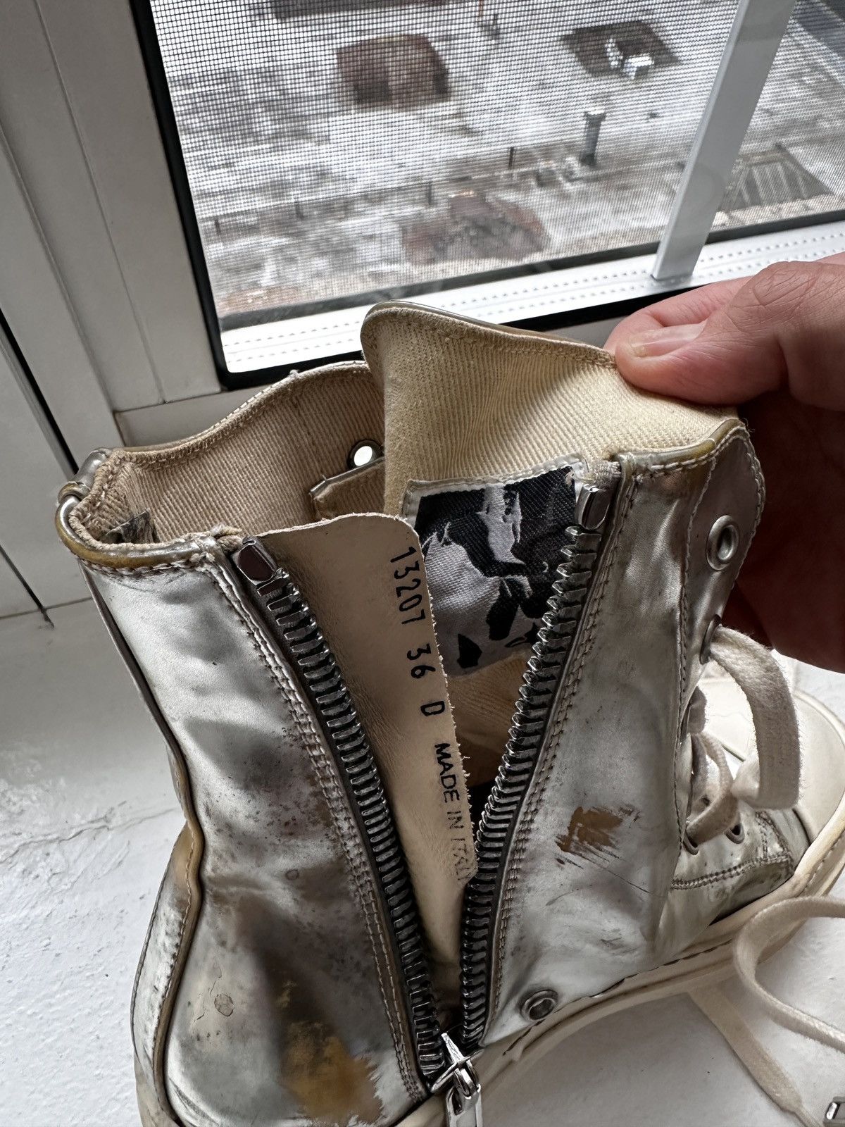 Rick Owens Rick Owens silver / metallic ramones Size US 6 / IT 36 - 5 Thumbnail