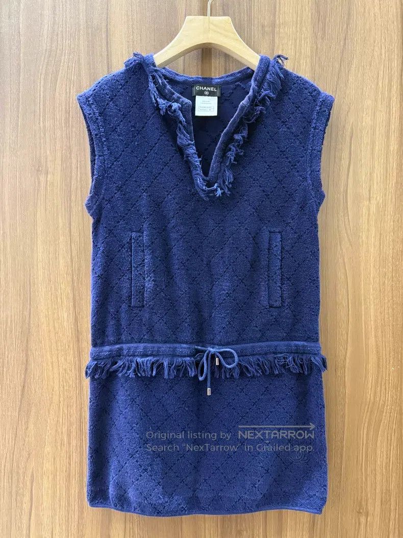 Chanel Chanel Dark blue tassel dress Size XS / US 0-2 / IT 36-38 - 1 Thumbnail