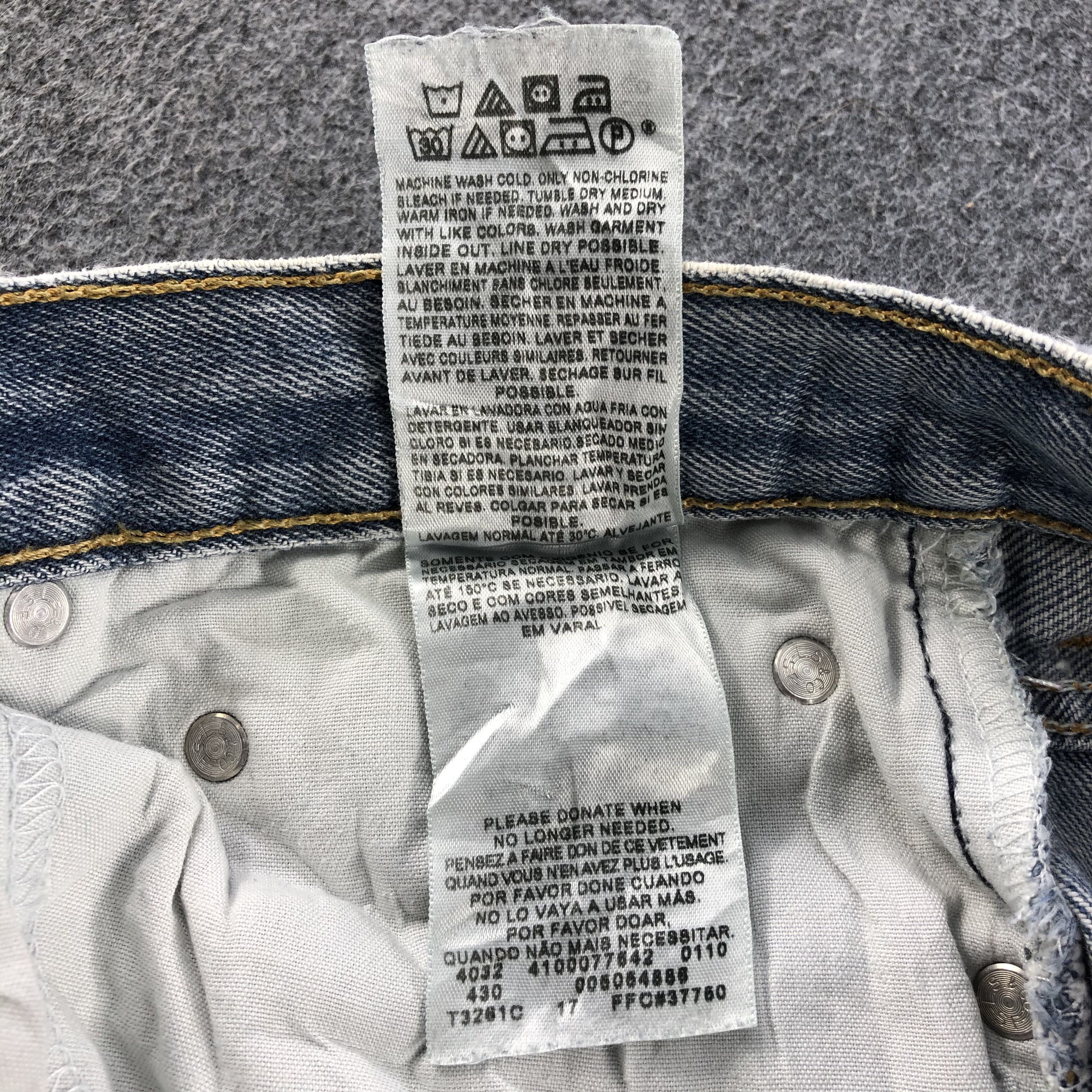Levi's Light Wash Vintage Levis 505 Distress Jeans-J1187 Size US 34 / EU 50 - 11 Thumbnail
