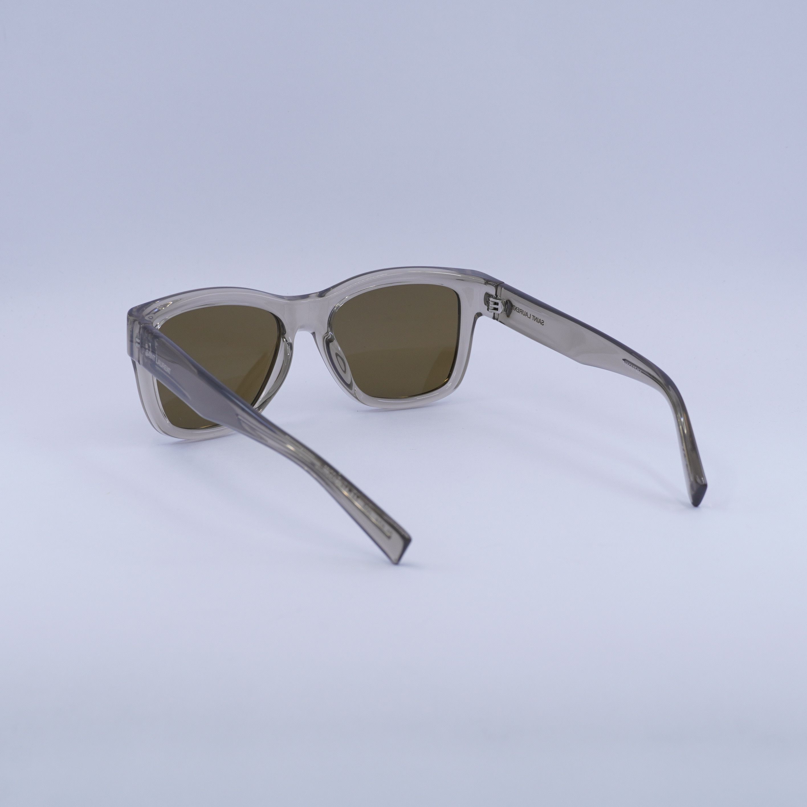 Saint Laurent Paris New Saint Laurent SL674 005 Transparent Beige Sunglasses Size ONE SIZE - 5 Thumbnail