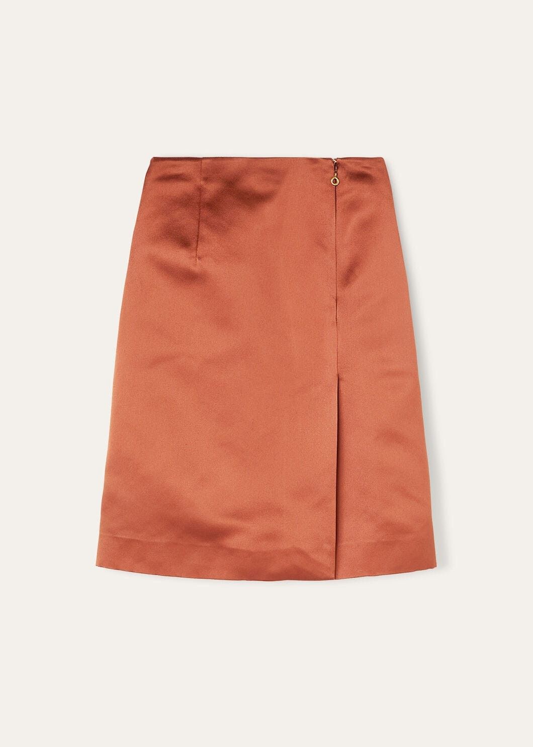 Loro Piana o1srvl11e0825 FAO4012 Silvia Midi Skirt in Orange Size 26" / US 2 / IT 38 - 6 Thumbnail
