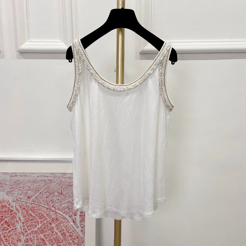 Chanel Chanel White sleeveless top Size XS / US 0-2 / IT 36-38 - 2 Thumbnail