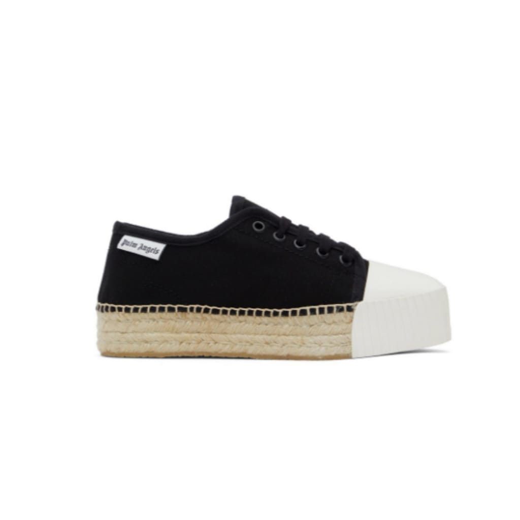 Palm Angels o1y1125 Espadrilles in Black/White Size US 7 / IT 37 - 1 Thumbnail