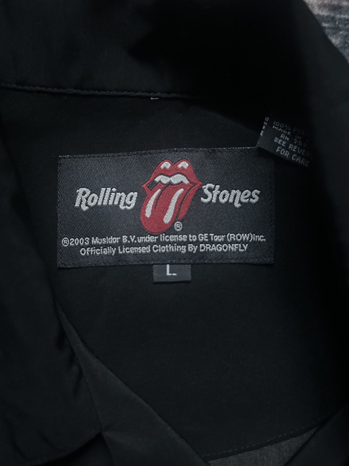 The Rolling Stones × Vintage Vintage 2003 Rolling Stones Dragonfly Button Up Band Tee L Size US L / EU 52-54 / 3 - 3 Thumbnail