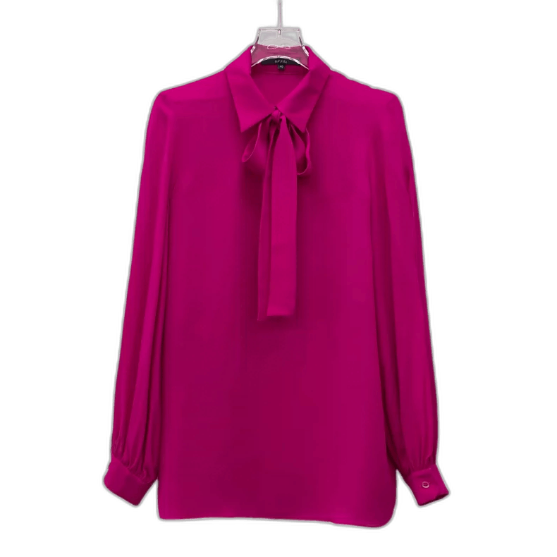 Gucci Gucci Long Sleeve Shirt with Bow Tie Size M / US 6-8 / IT 42-44 - 1 Thumbnail