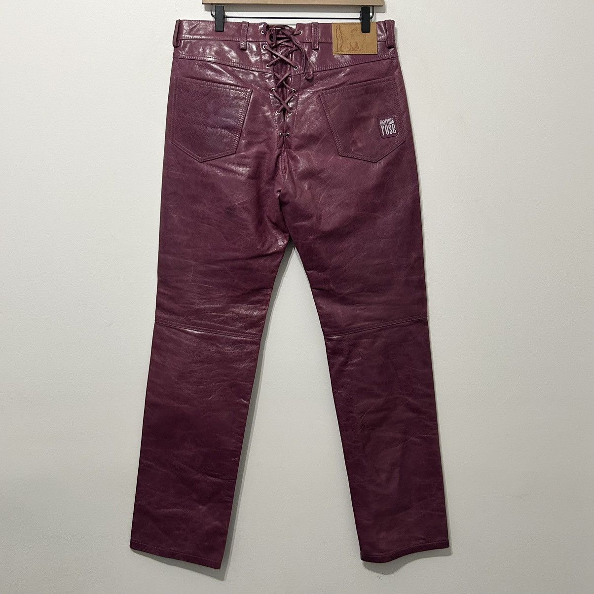Martine Rose Martine Rose Lace Up Leather Pants Size US 32 / EU 48 - 2 Thumbnail