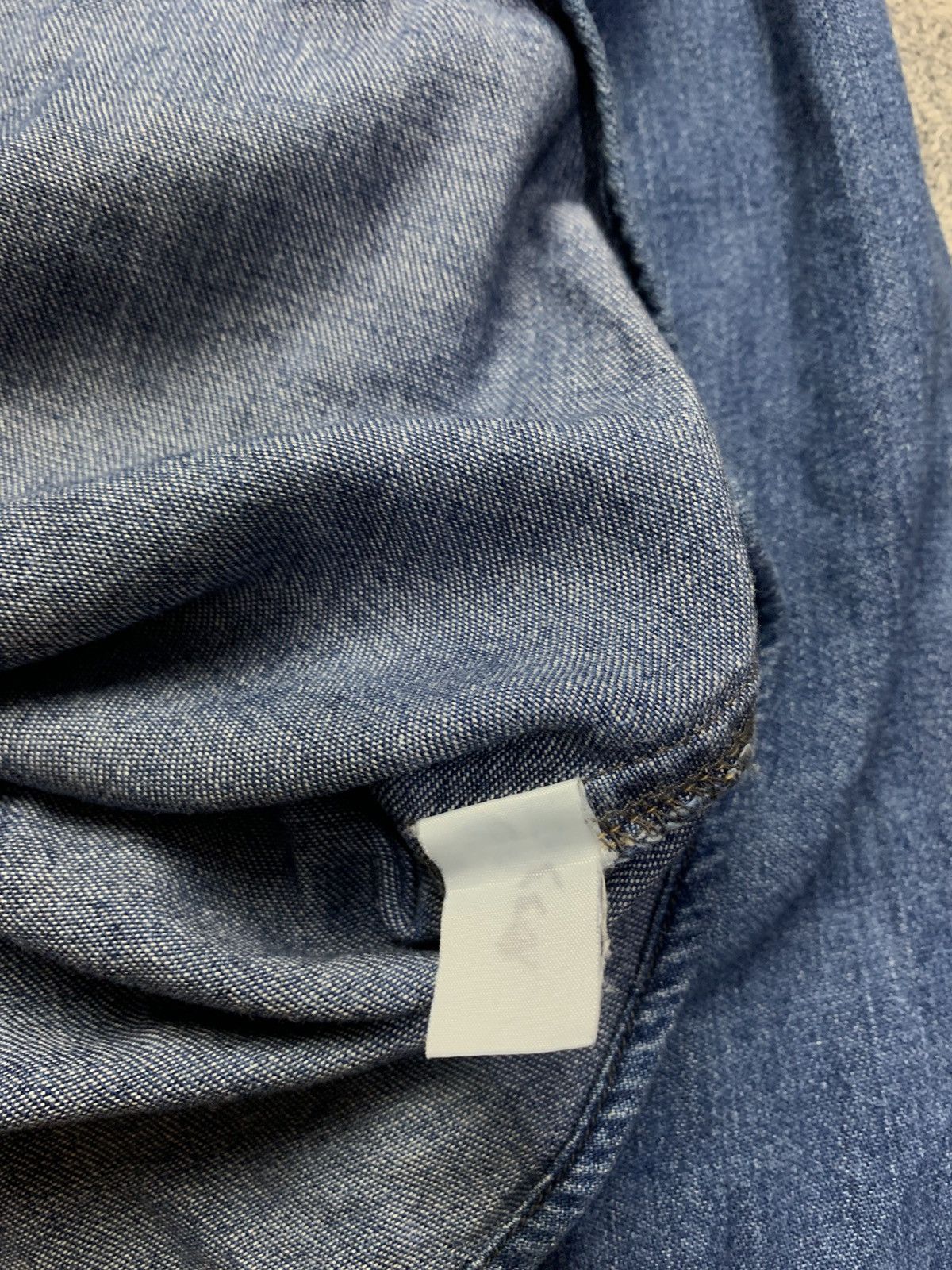 Blue Blue Japan 🐍 Vintage Blue Blue Japan Denim Shirt Size 40R - 5 Thumbnail
