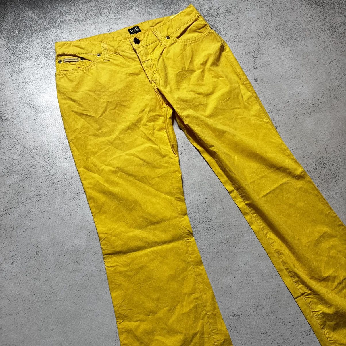 Dolce & Gabbana rare flared dolce gabbana pants yellow label boot cut pants Size 28" / US 6 / IT 42 - 3 Thumbnail