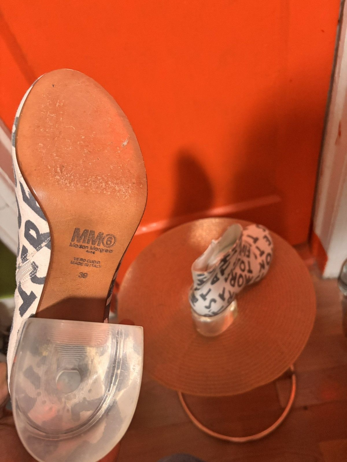 Maison Margiela MM6 Graffiti Heels Size US 9 / IT 39 - 4 Thumbnail