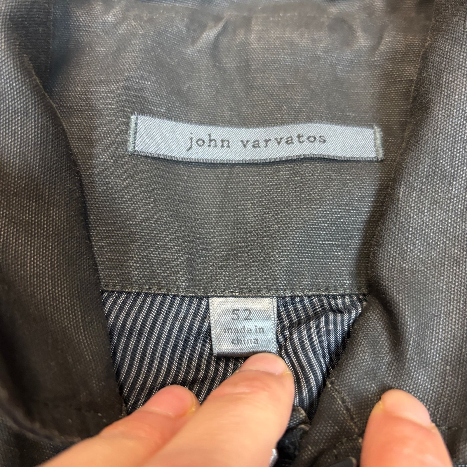 John Varvatos John Varvatos Waxed Cotton Linen Field Jacket Men's 52 Size US L / EU 52-54 / 3 - 5 Thumbnail
