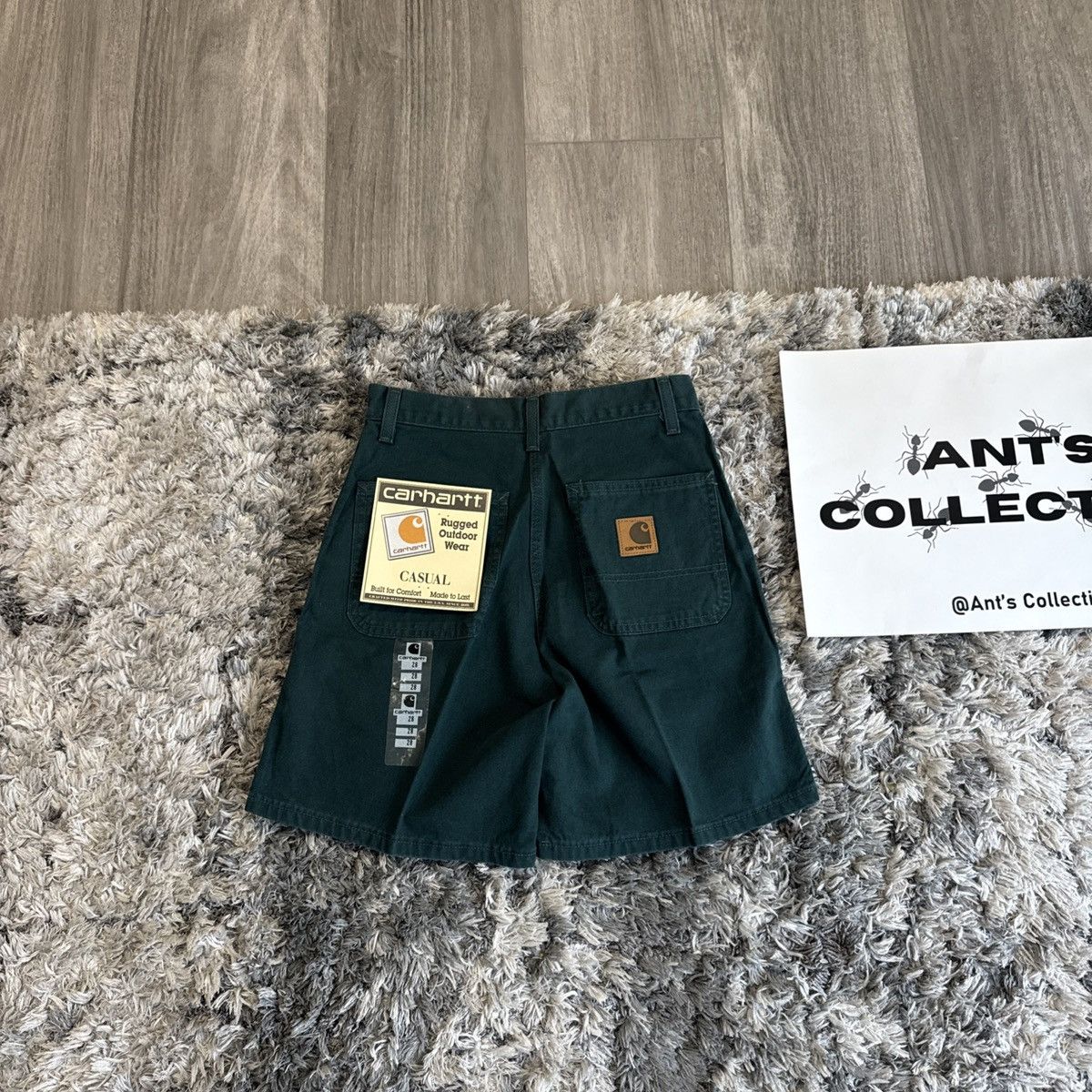 Carhartt BNWT Vintage 90s Carhartt B30 EVG Green Denim Jorts GRAIL 28 Size US 28 / EU 44 - 1 Thumbnail