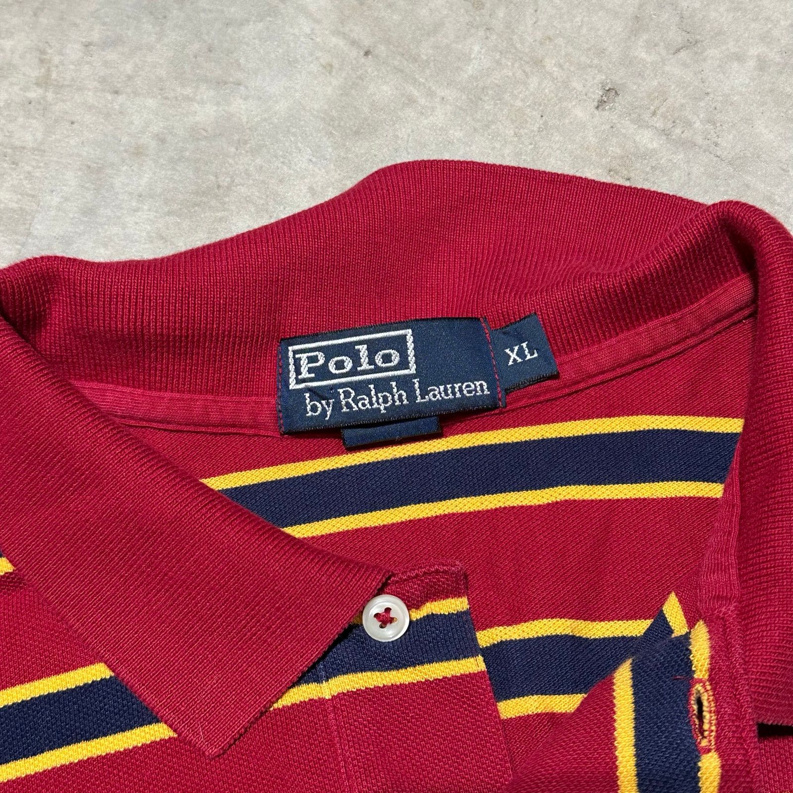 Polo Ralph Lauren Vintage Y2K Polo Striped Rugby size XL Size US XL / EU 56 / 4 - 2 Thumbnail
