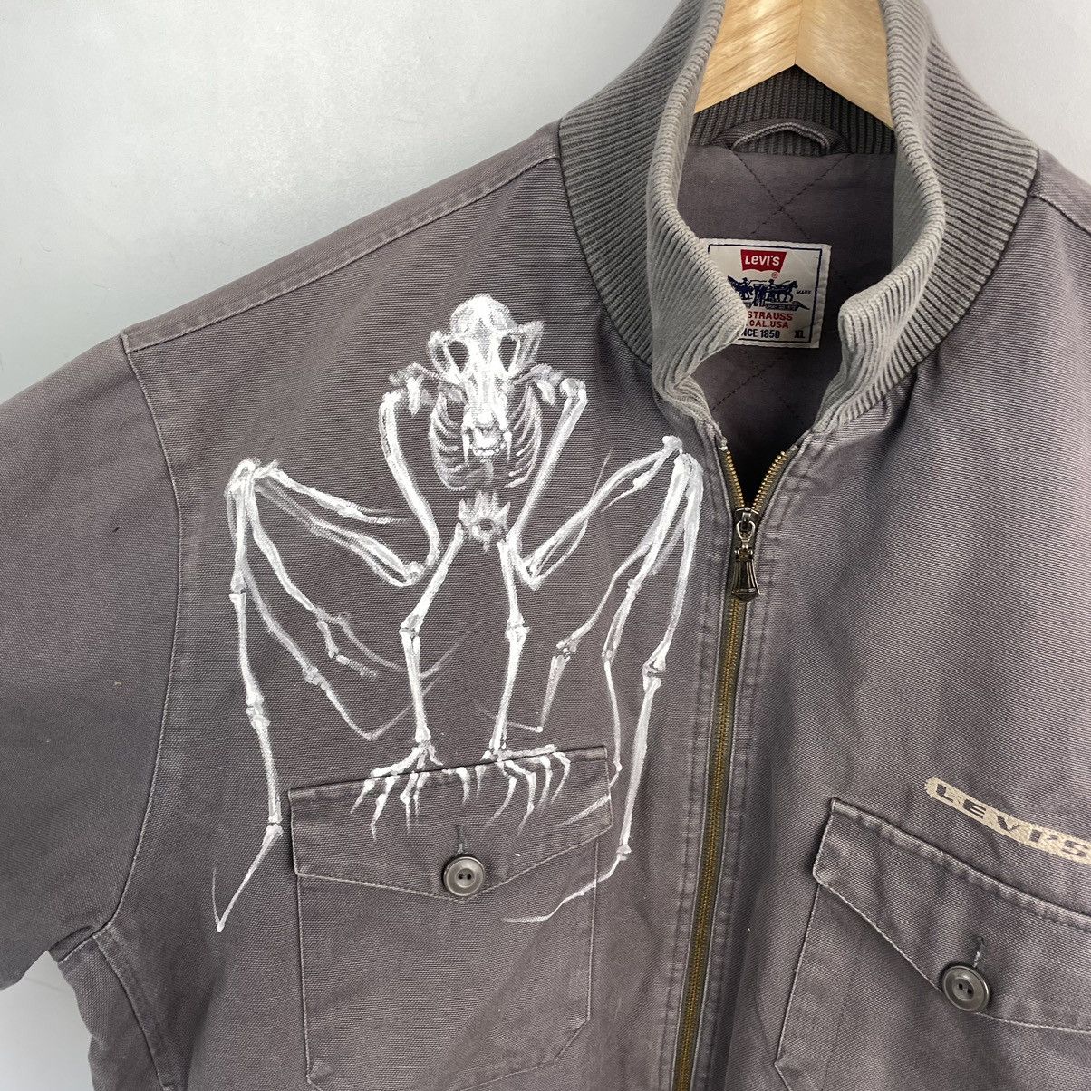 Levi's × Vintage Vintage Levi’s custom destroyed jacket bomber style y2k Size US XL / EU 56 / 4 - 7 Thumbnail