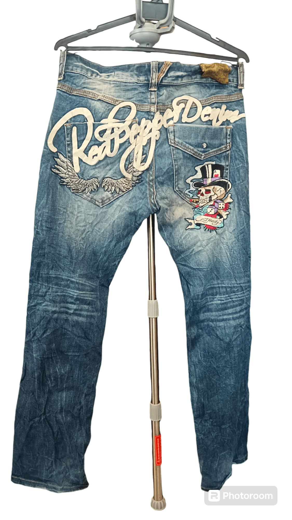 Ed Hardy × Japanese Brand Redpepper Jeans embossed Ed Hardy Size US 31 - 2 Thumbnail
