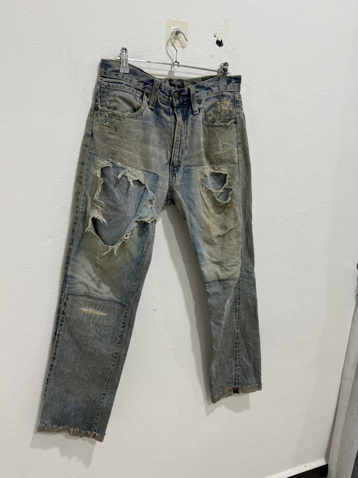 Blue Blue Japan Blue-Blue Japan Distress Selvedge Denim Size US 32 / EU 48 - 2 Thumbnail