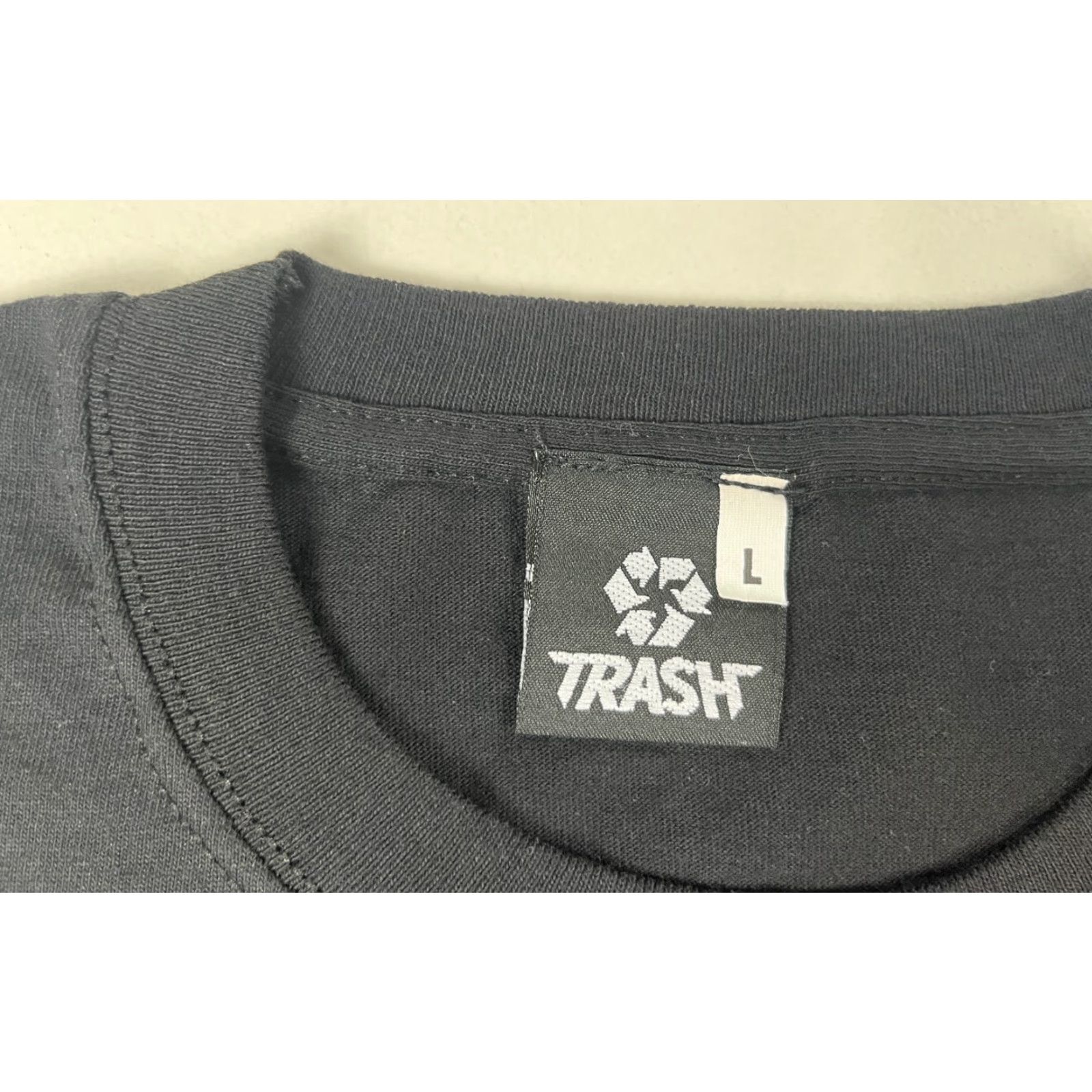 Vintage Trash Skate Men's T-Shirt Owl Graphic Short Sleeve Crew Neck L Black 100% Recycled Size L Streetwear Skateboard Art Mens Size US L / EU 52-54 / 3 - 4 Thumbnail