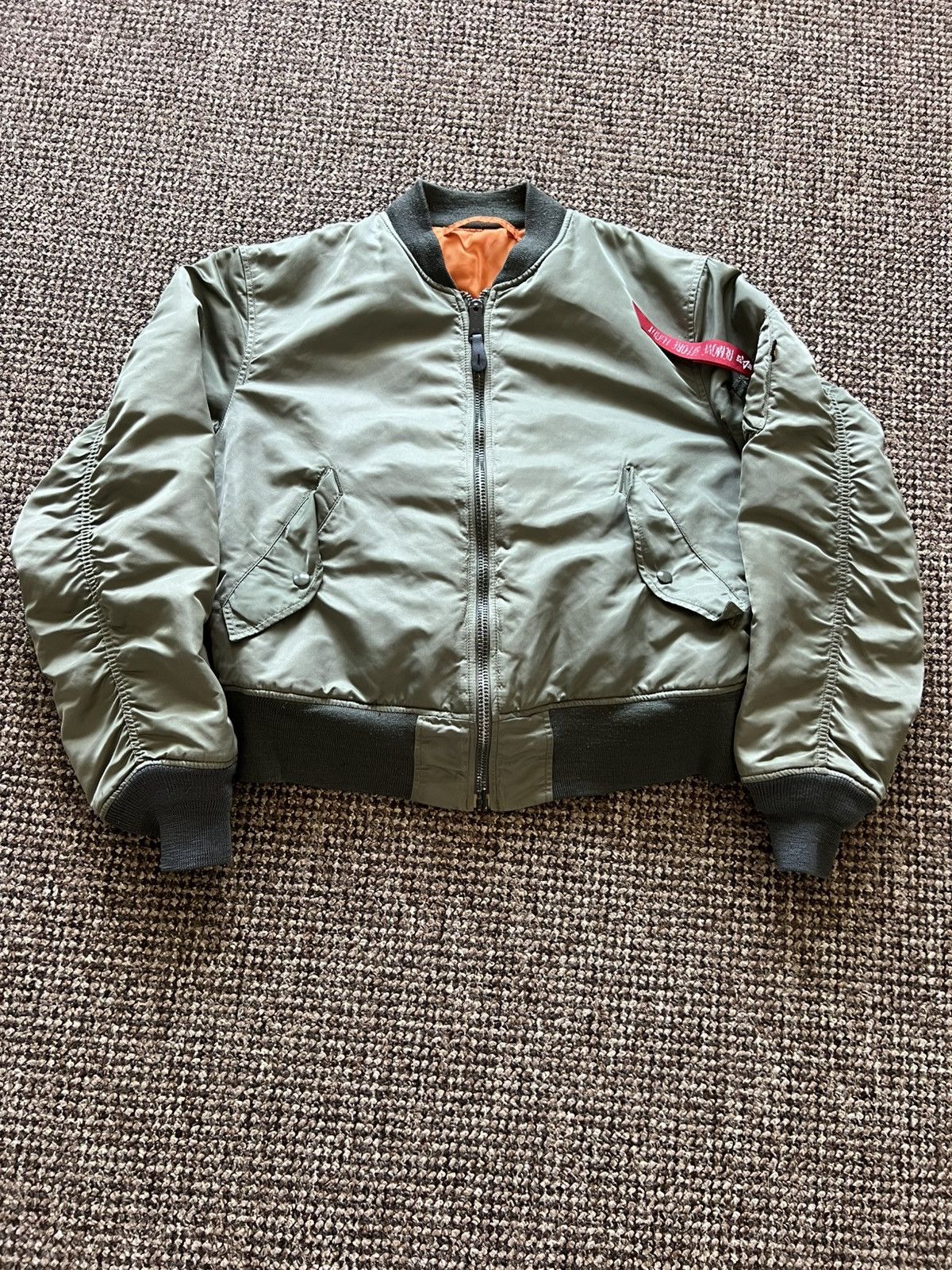 Alpha Industries Vintage Alpha Industries USAF MA-1 Reversible Bomber Jacket Size US M / EU 48-50 / 2 - 2 Thumbnail