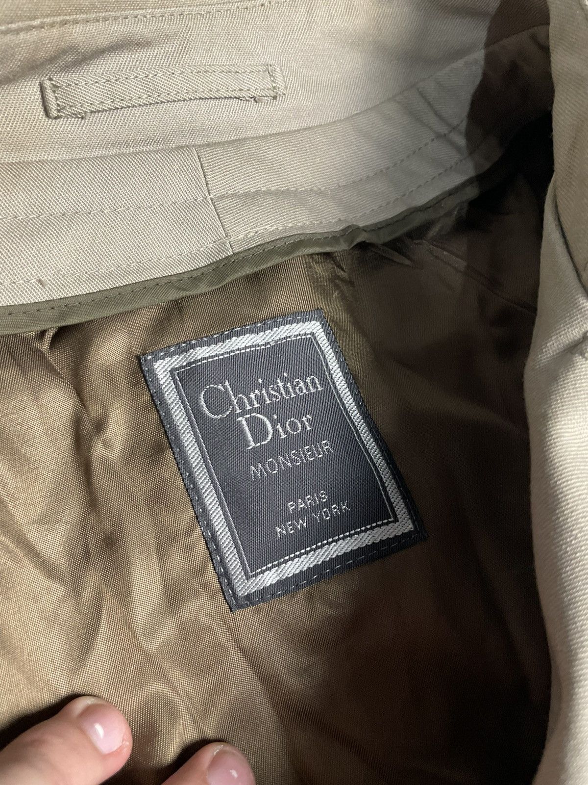 Christian Dior Monsieur Vintage Christian Dior Monsieur Trench Coat 44 R Size 44R - 15 Thumbnail