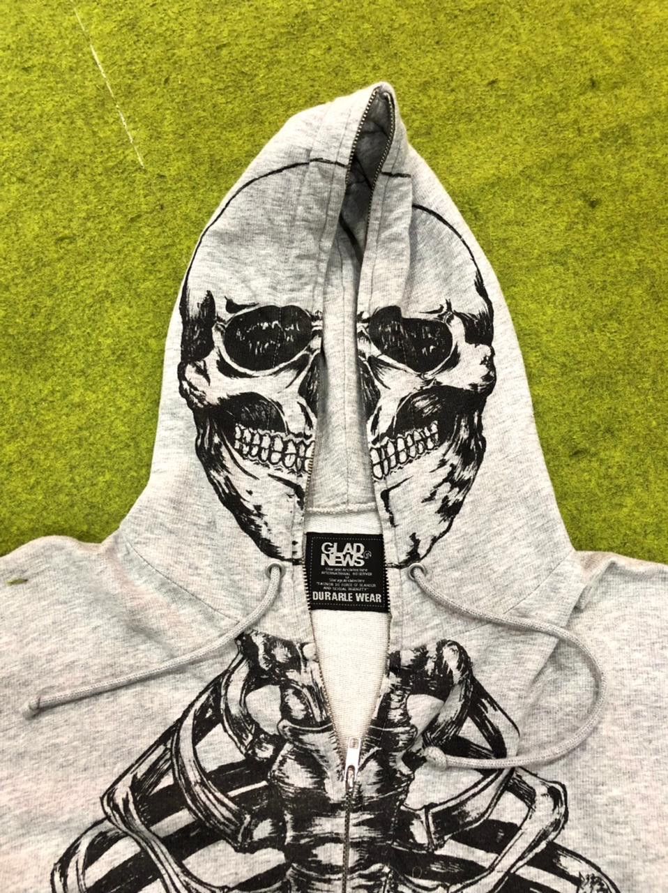 If Six Was Nine Glad News Skeleton Full Zip Hoodie Size US M / EU 48-50 / 2 - 8 Thumbnail